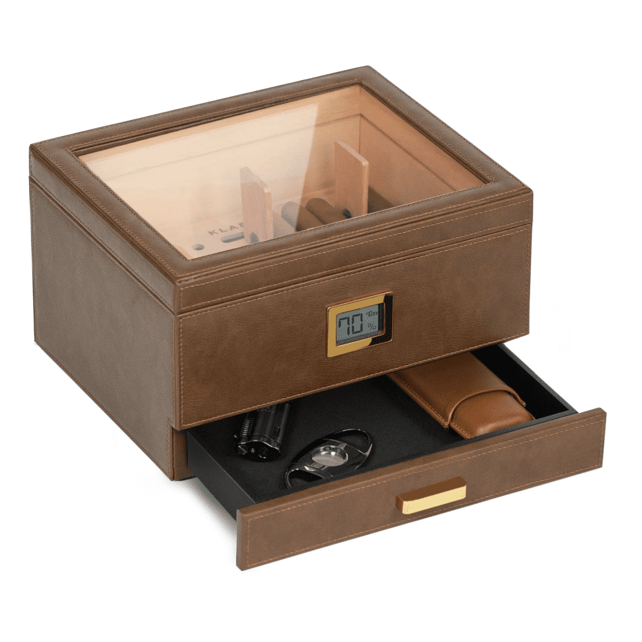 Belmont Glass Top Humidor Cigar Box