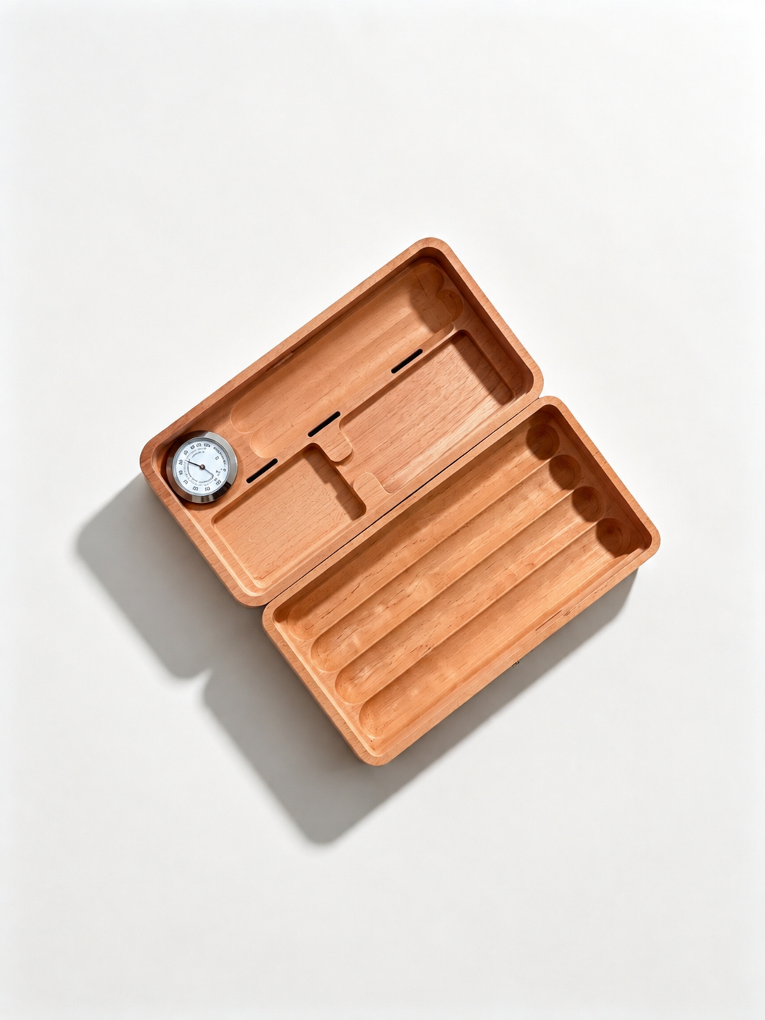 Black Luxury Cigar Travel Case – No Hygrometer RMW Style Portable Box