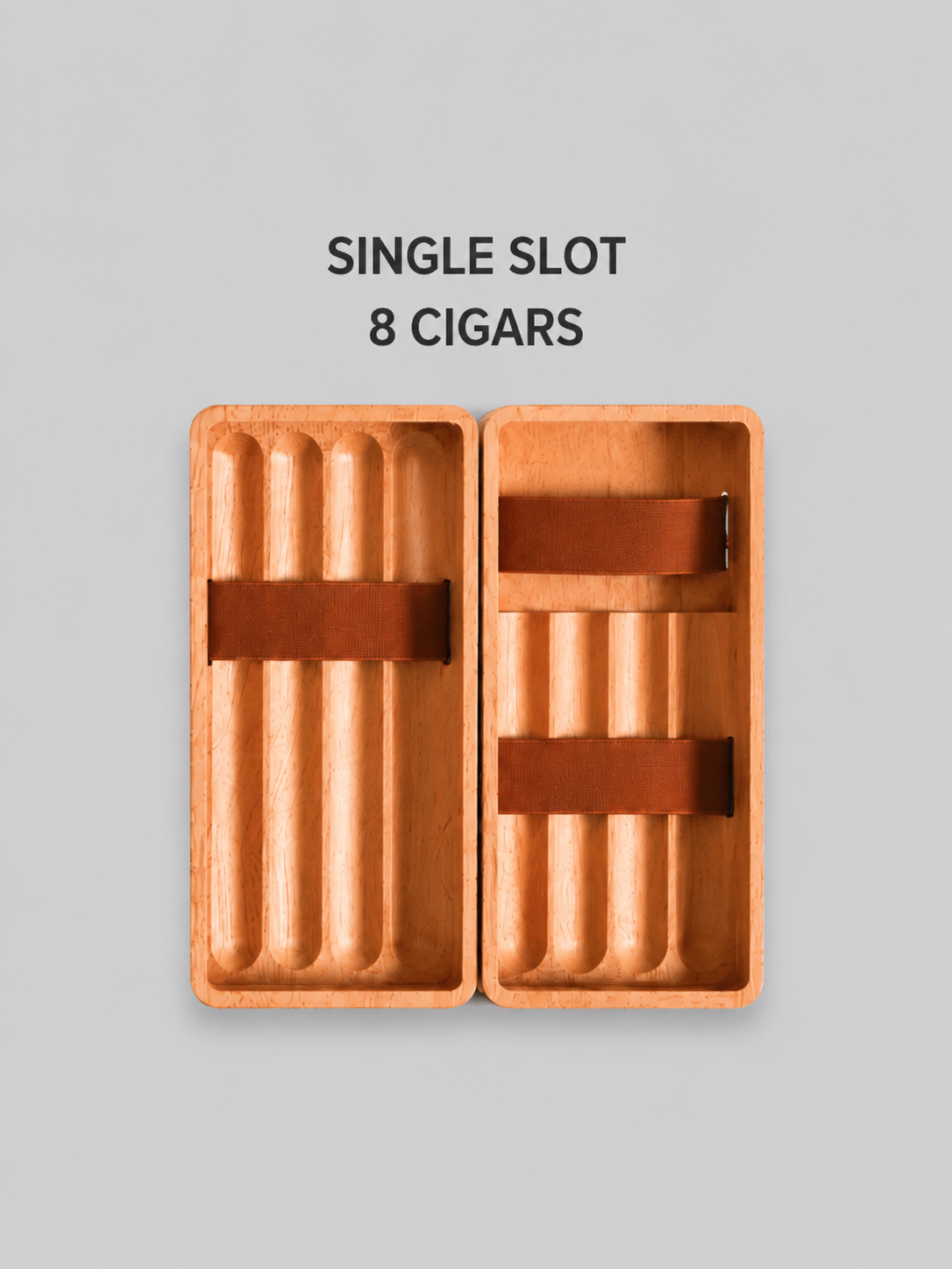Silver WhiteSilver White Luxury Cigar Travel Case – No Hygrometer RMW Style Portable Box