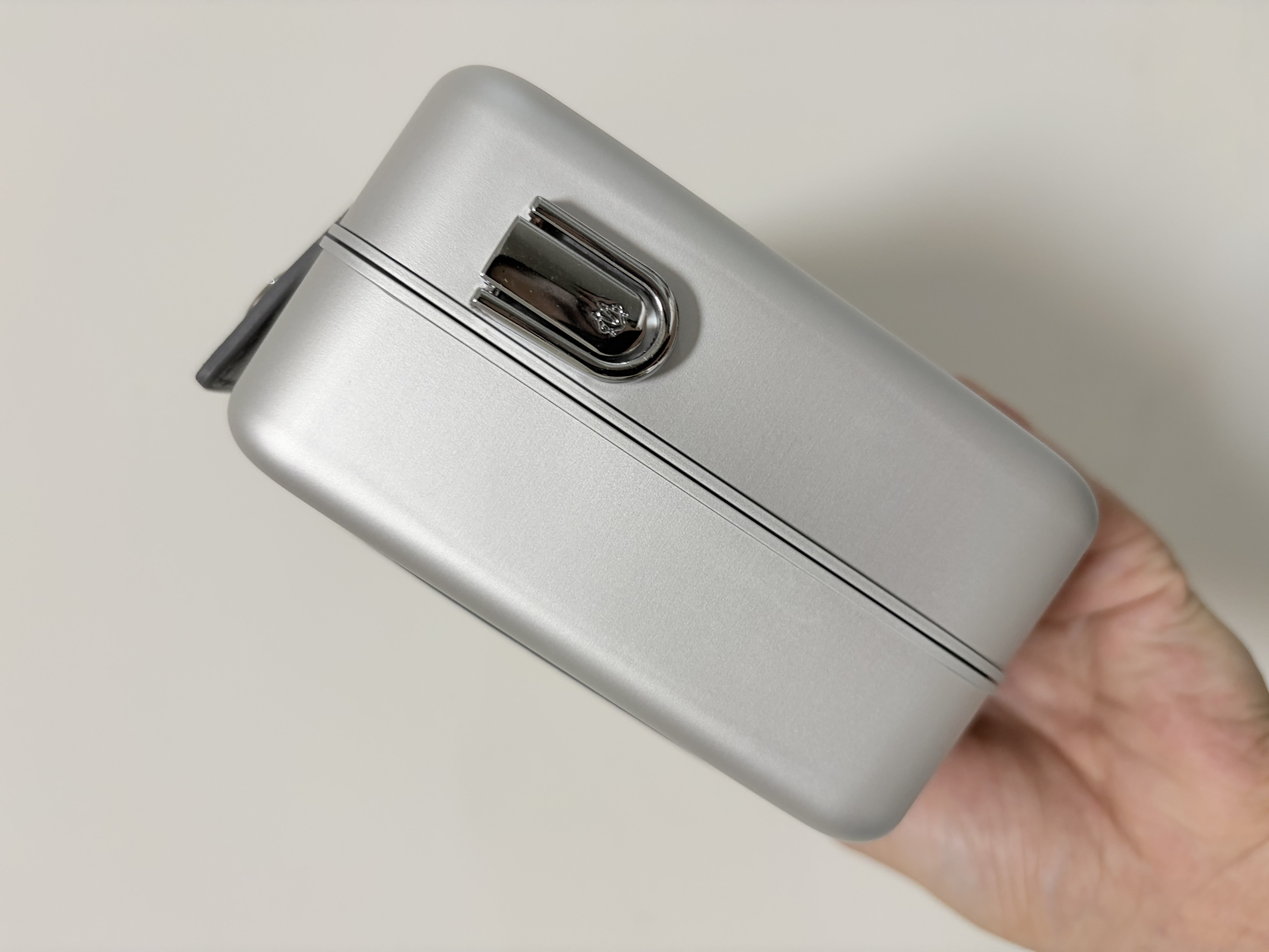 Silver Gray Luxury Cigar Travel Case – No Hygrometer RMW Style Portable Box
