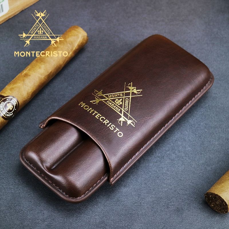 Montecristo Travel Cigar Case 2-Cigar Holder | Luxury Gift Case