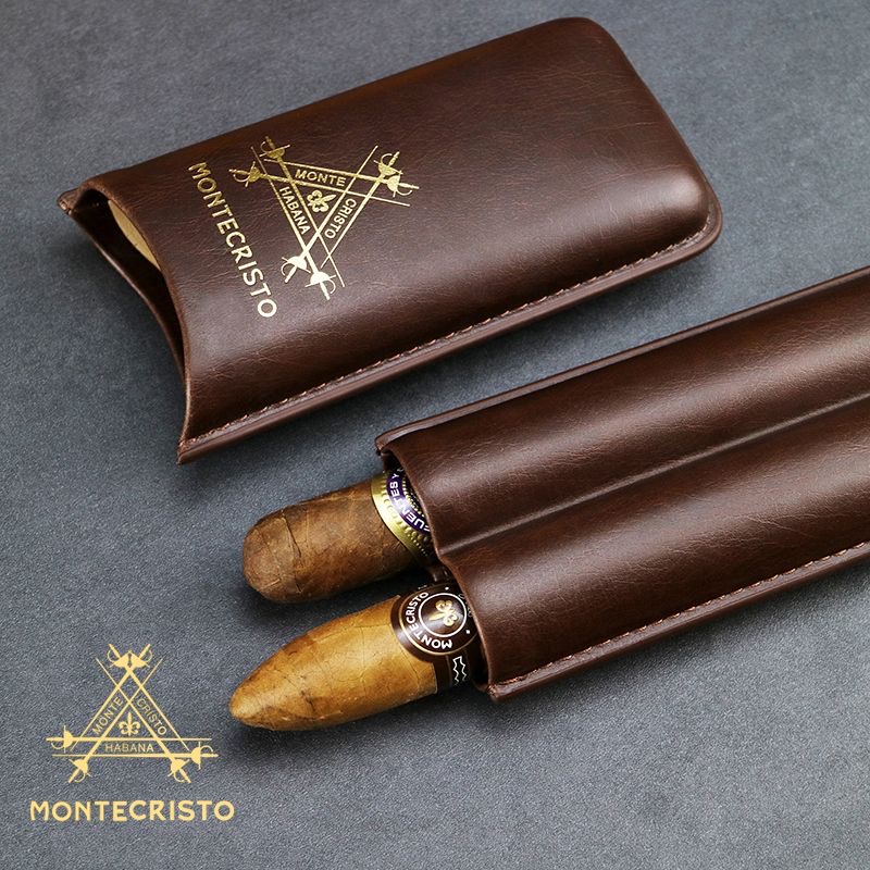 Montecristo Travel Cigar Case 2-Cigar Holder | Luxury Gift Case