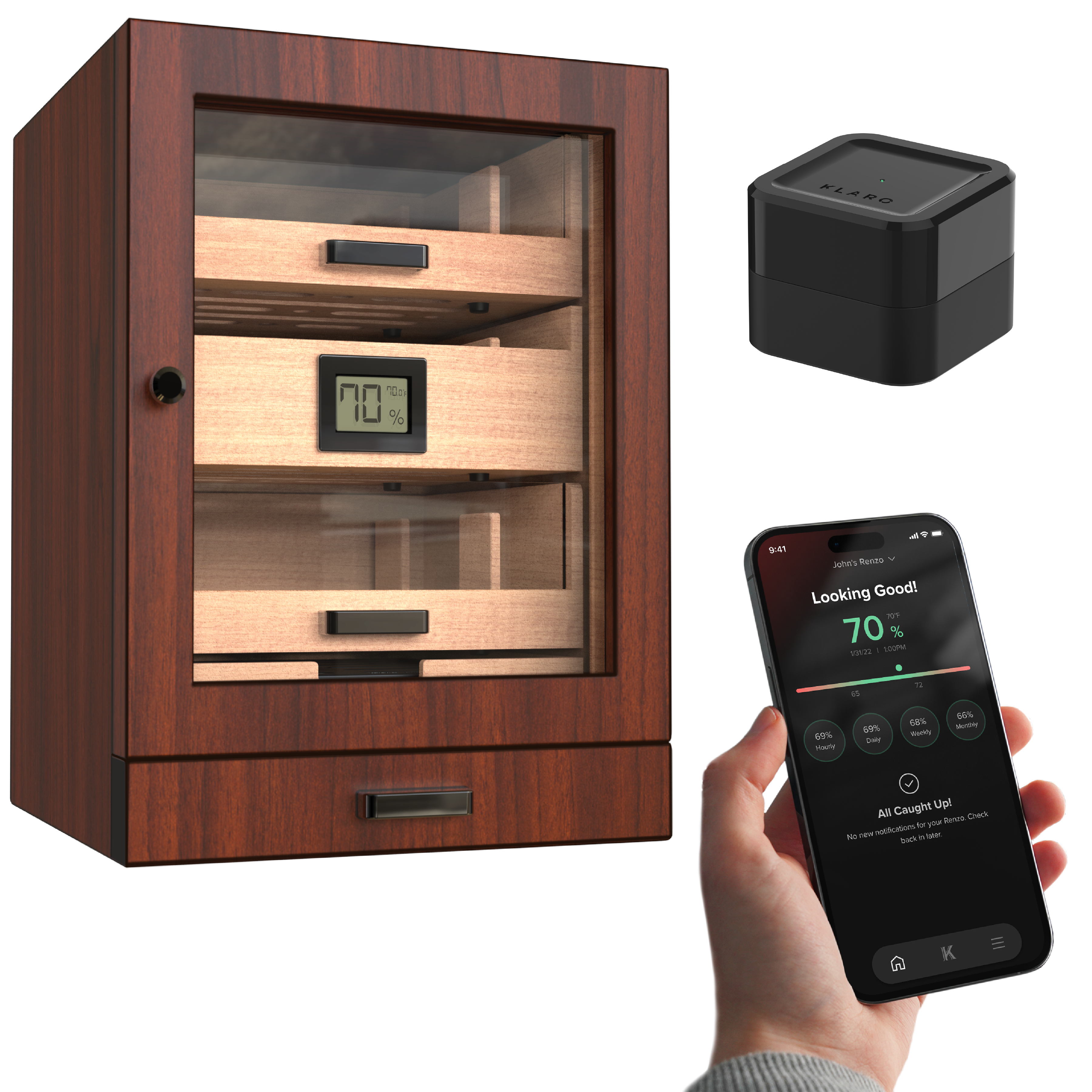 Batlua007 Humidor Cabinet + Smart Valet