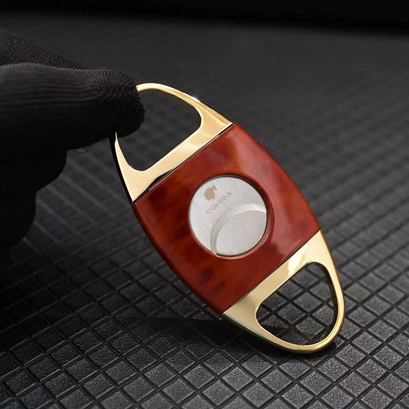 Luxury Red Cigar Accessories Set with Torch Lighter, Cutter & Ashtray | Premium Gift Box
