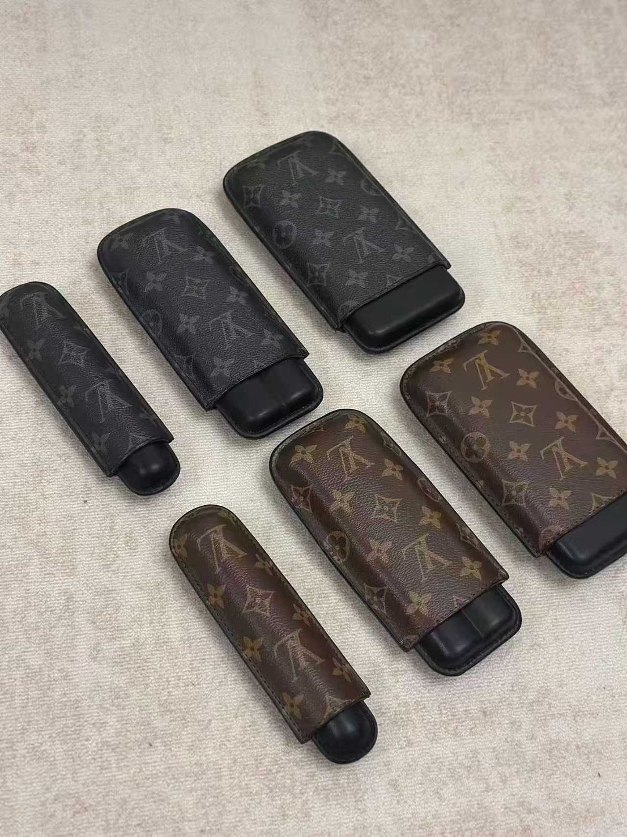 Luxury Genuine Leather Travel Case | Signature Pattern Edition