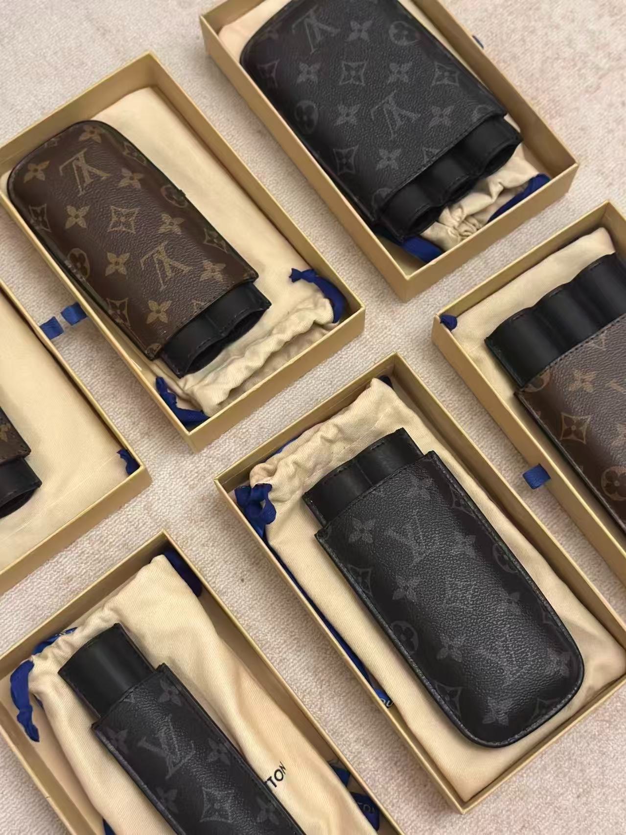 Luxury Genuine Leather Travel Case | Signature Pattern Edition