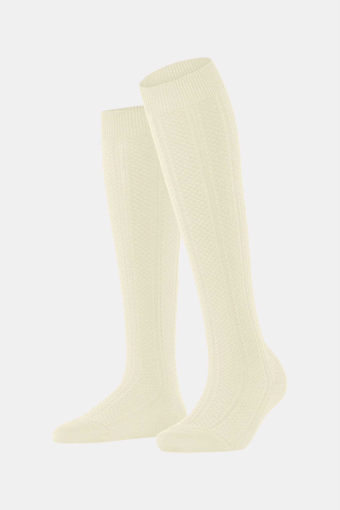 Off-White Needlepoint Knee High-Charming Tale Store