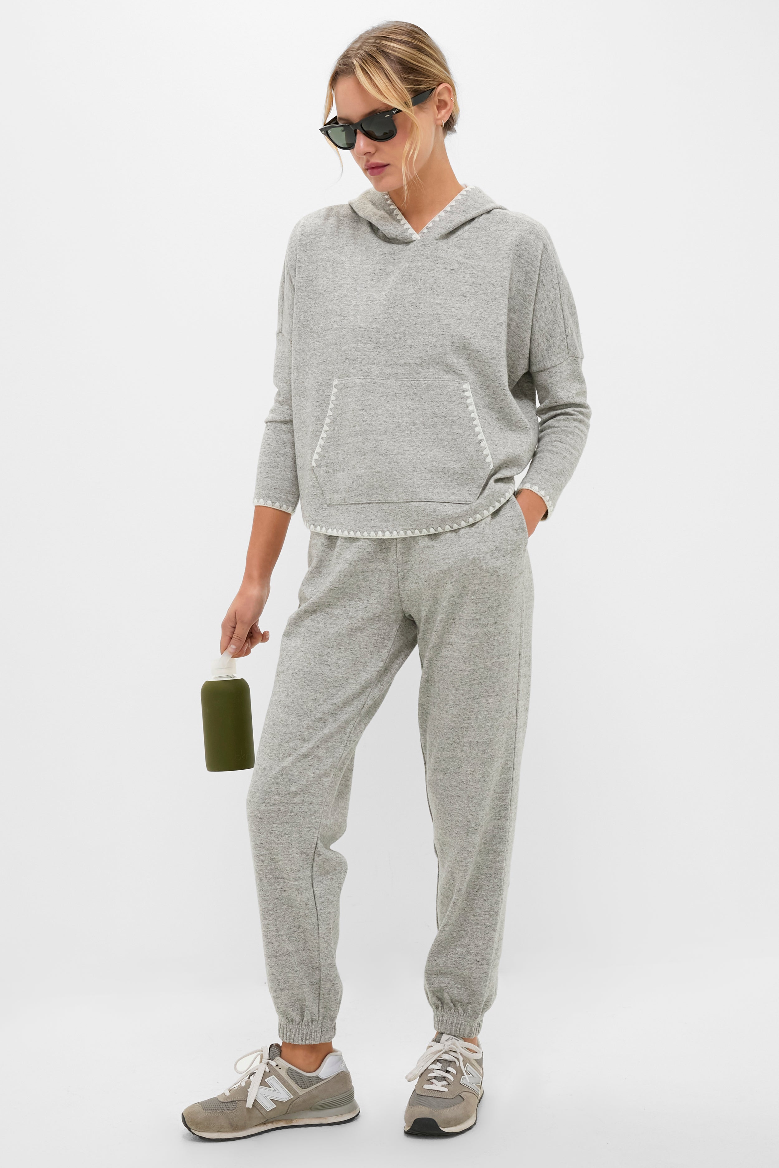 Heathered Gray Anderson Sweatpants-Charming Tale Store