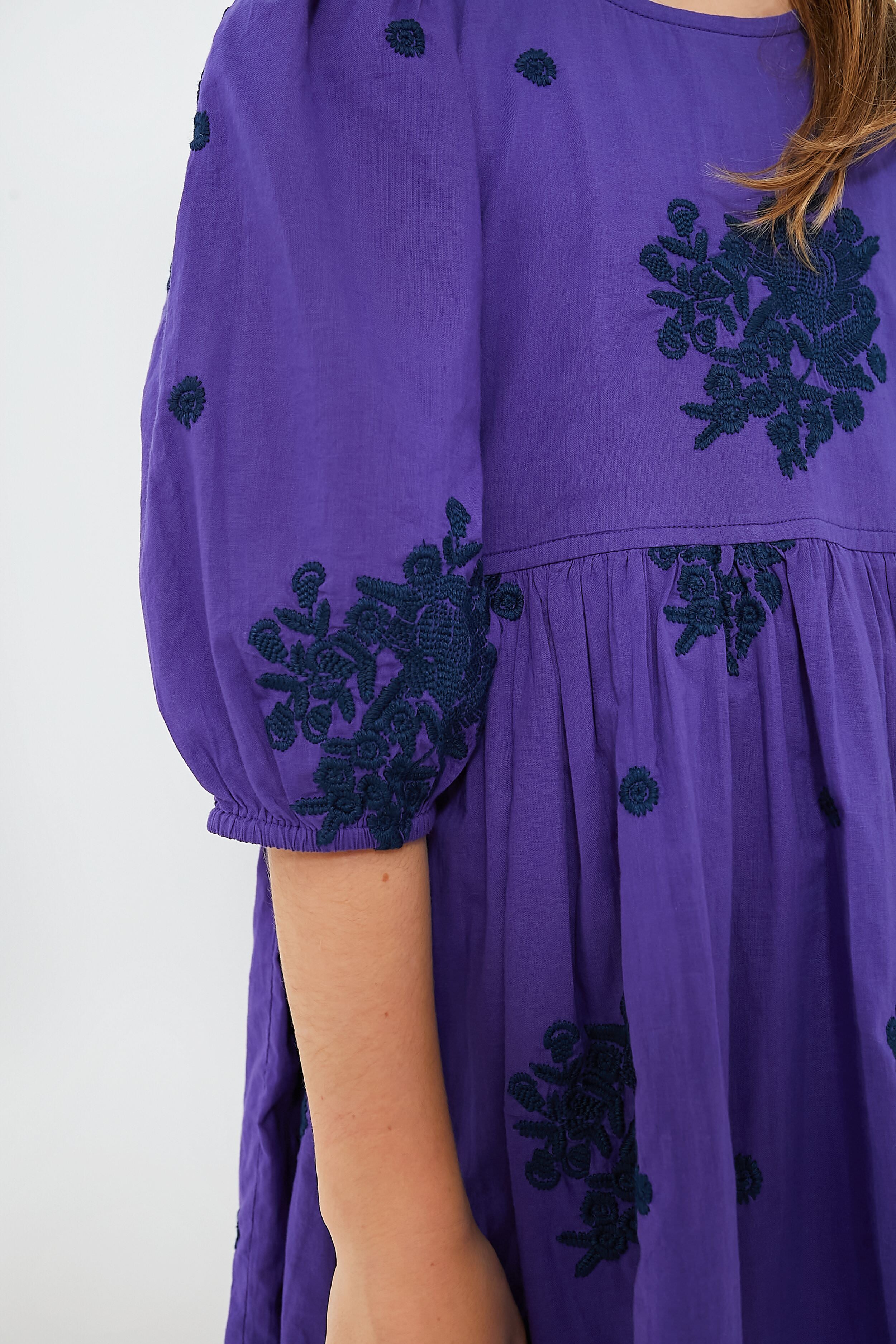 Royal Purple Brooke Dress-Charming Tale Store