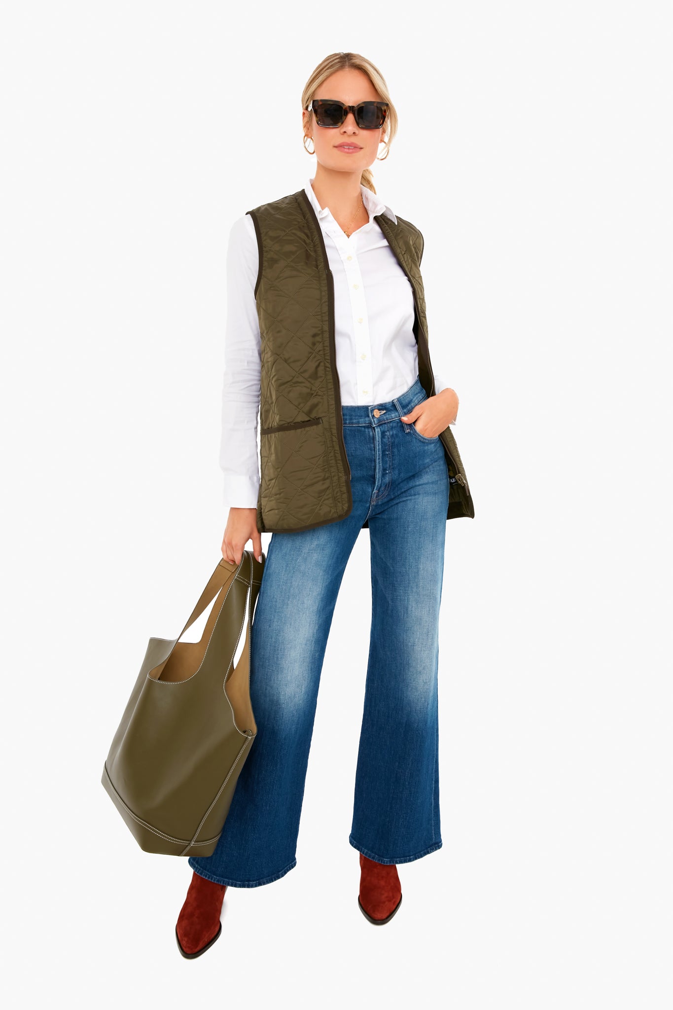 Dark Olive Fleece Betty Liner-Charming Tale Store