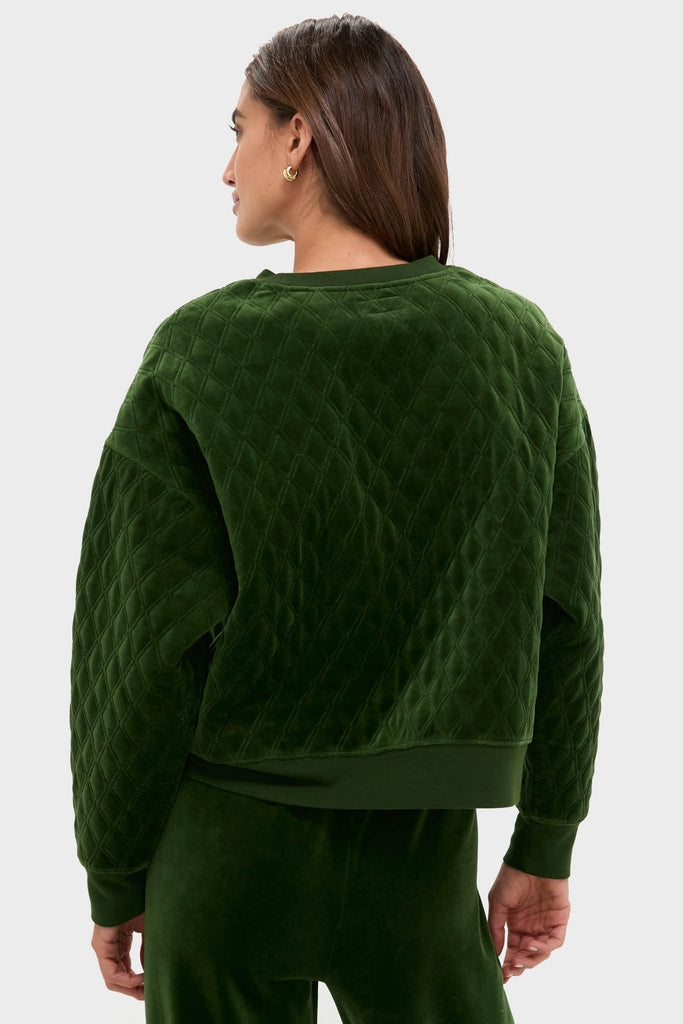 Douglas Fir Velour Bennett Pullover-Charming Tale Store