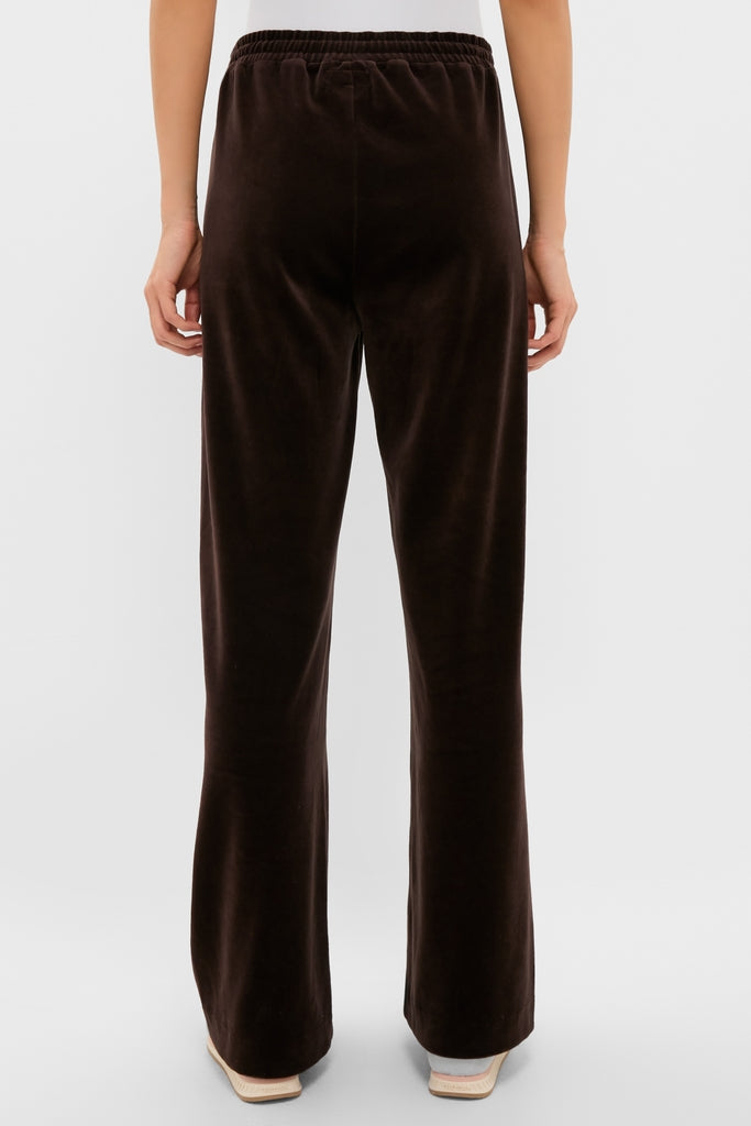 Chocolate Brown Velour Jane Pant-Charming Tale Store