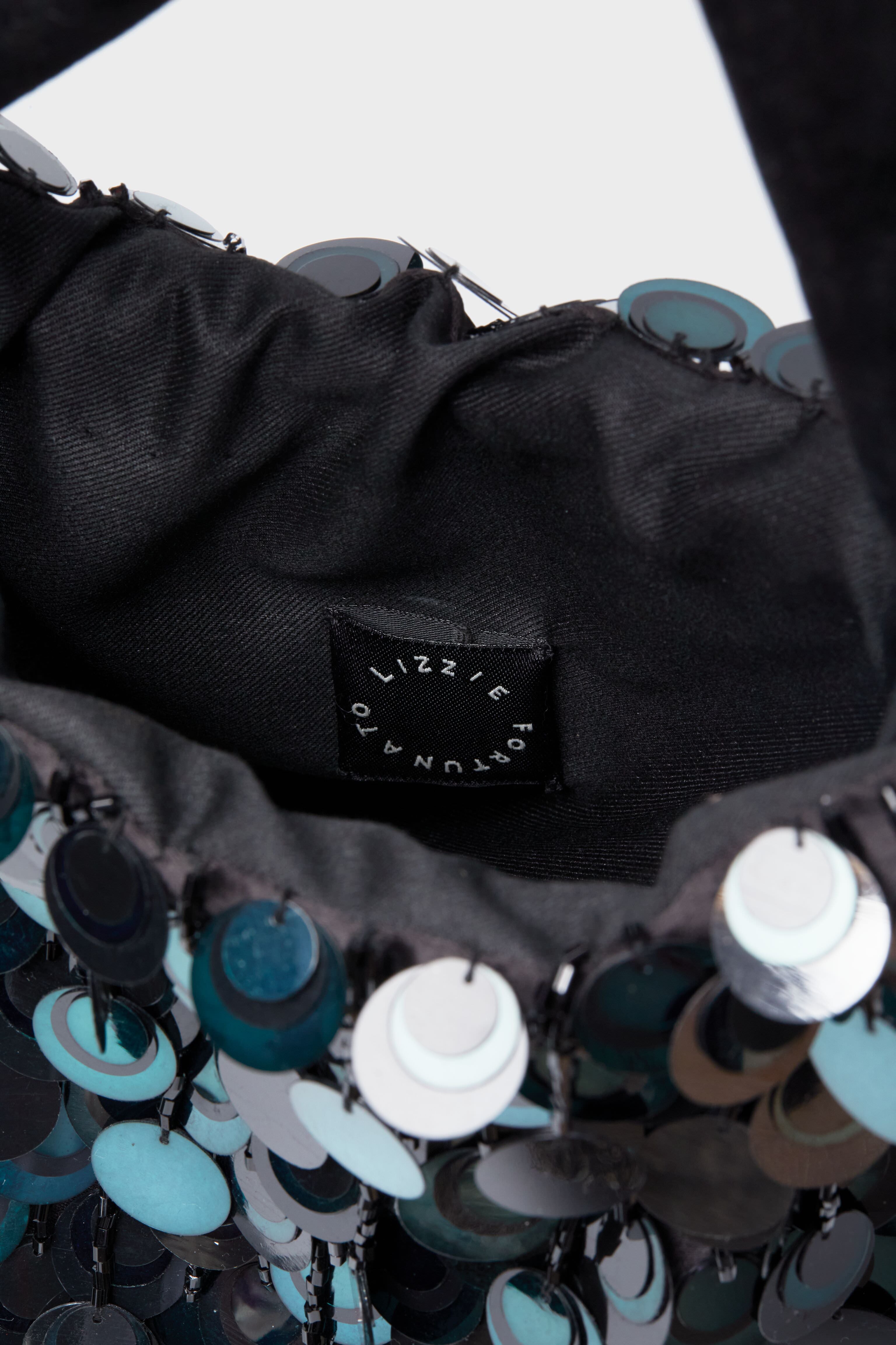 Dark Peacock Sequin Gala Bag-Charming Tale Store