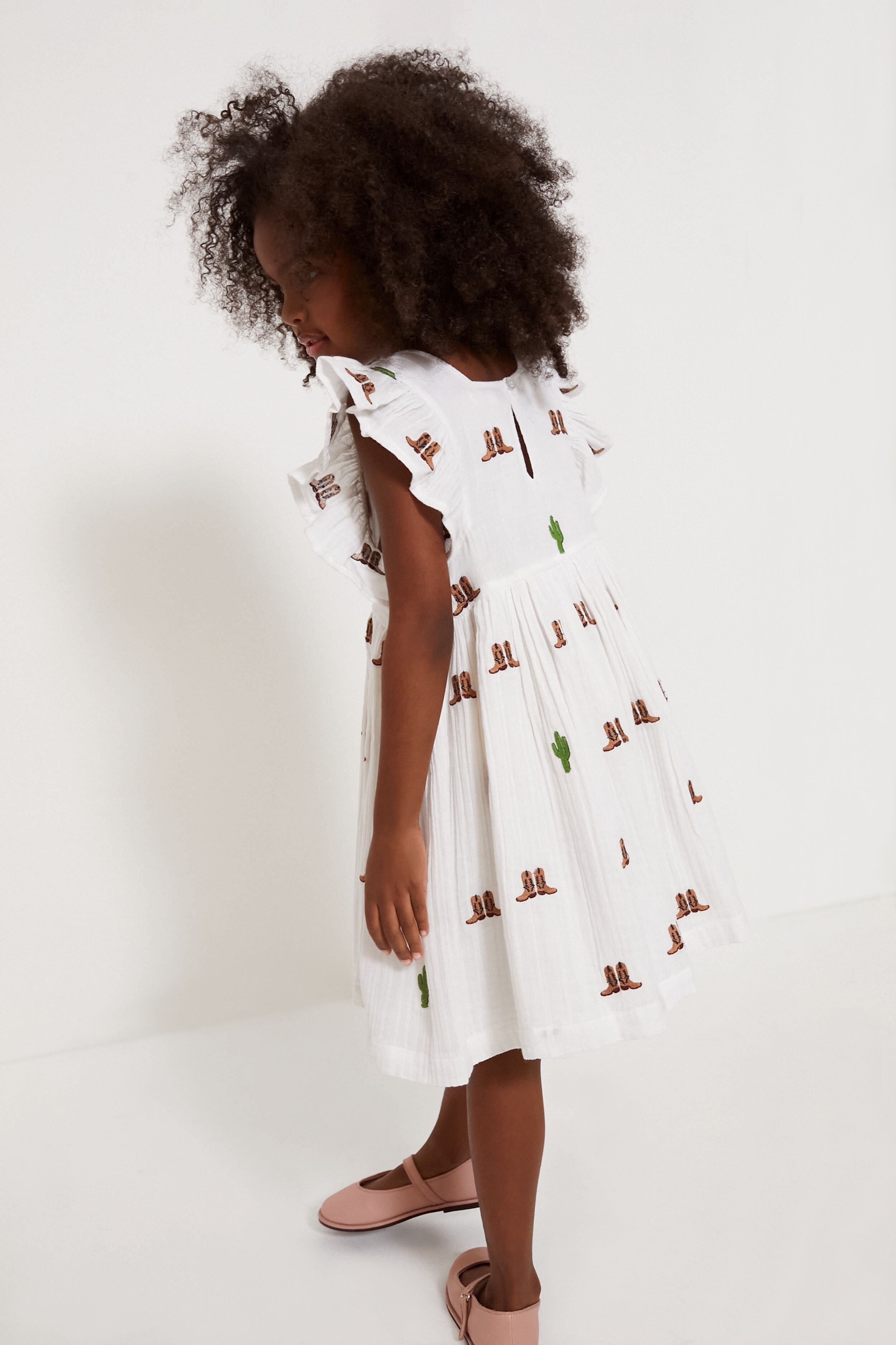 Rodeo Embroidery Elsie Dress-Charming Tale Store