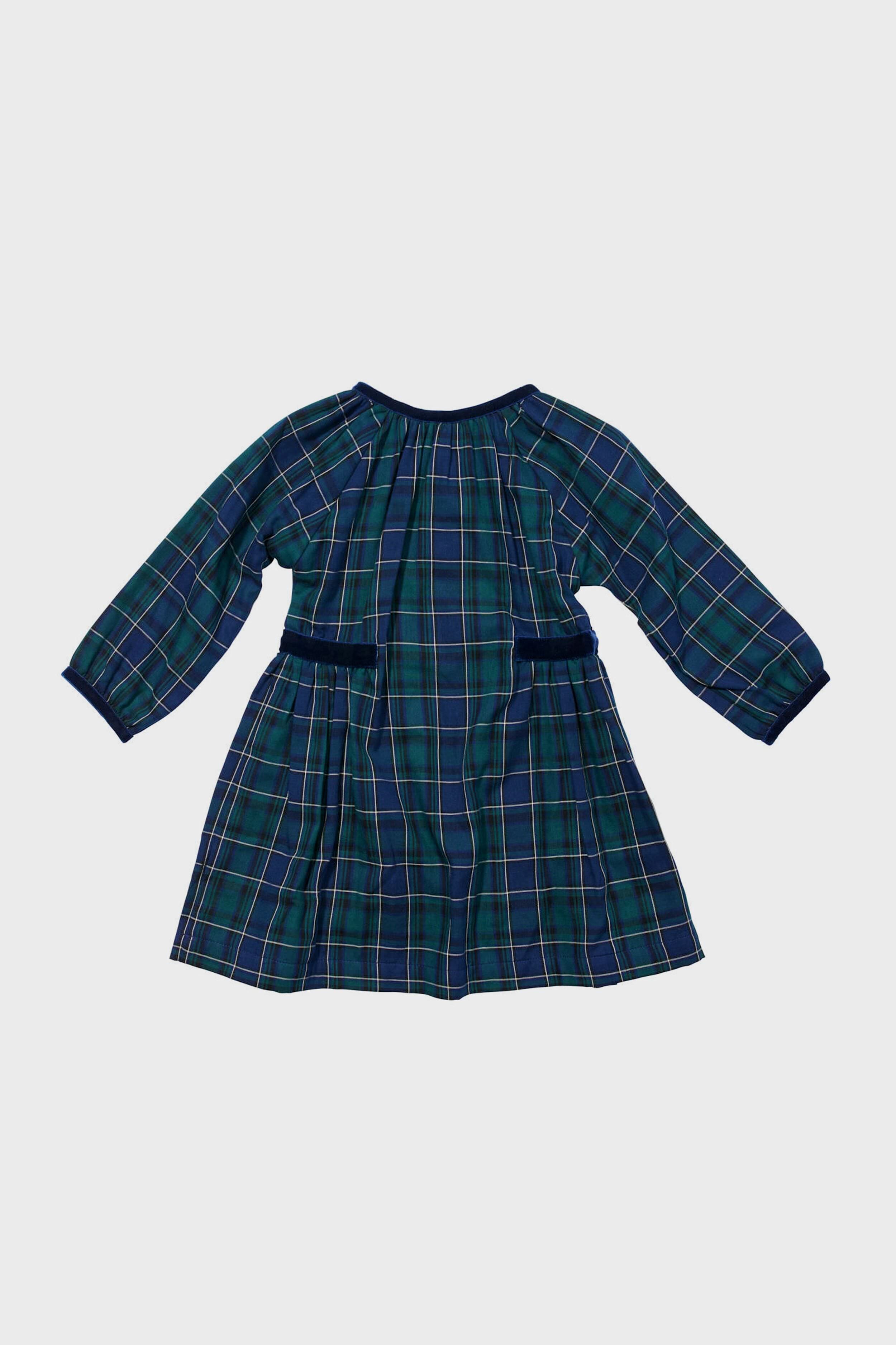 Green Plaid Elizabeth Dress-Charming Tale Store