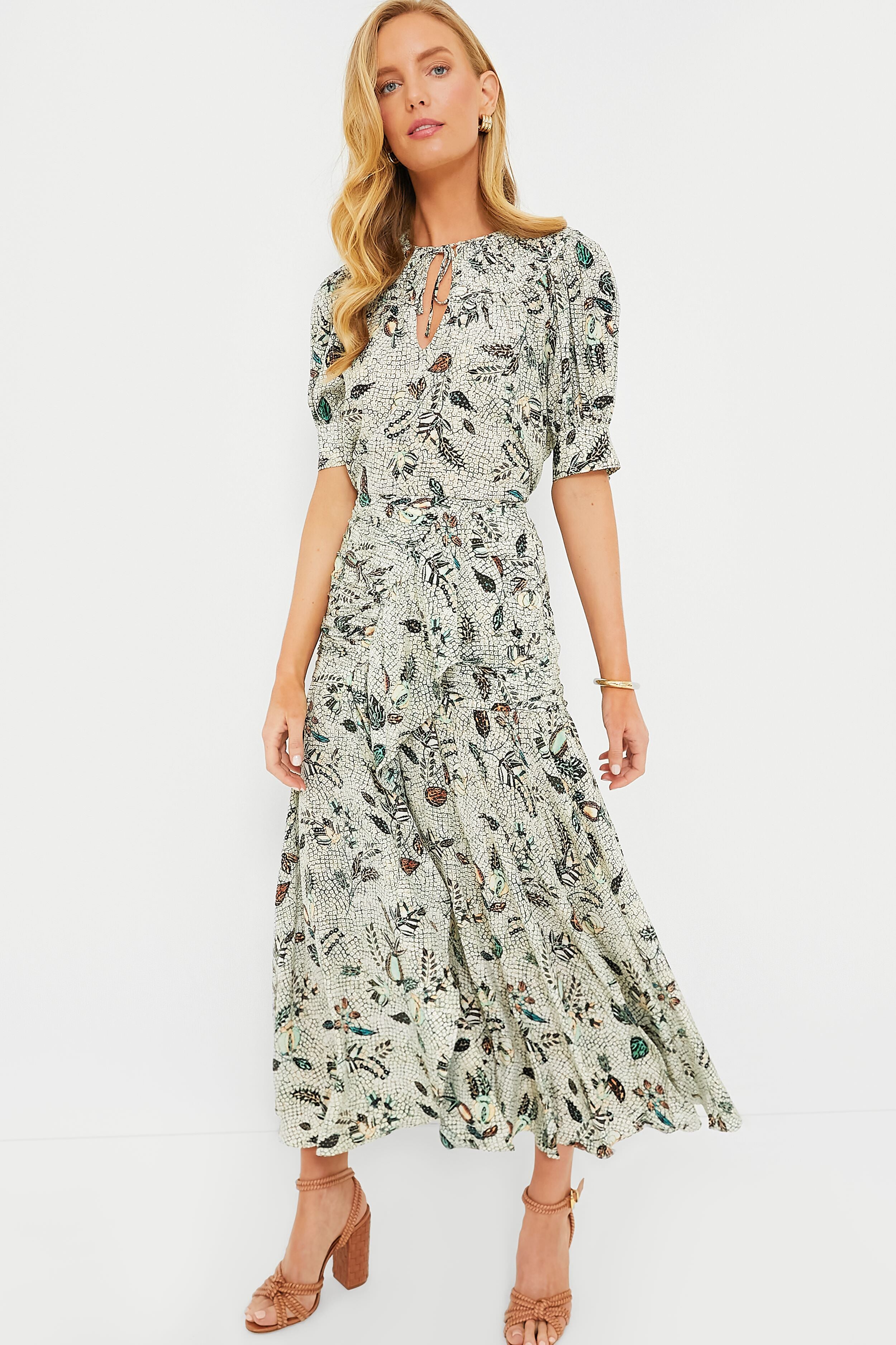 Botanical Mist Georgina Skirt-Charming Tale Store