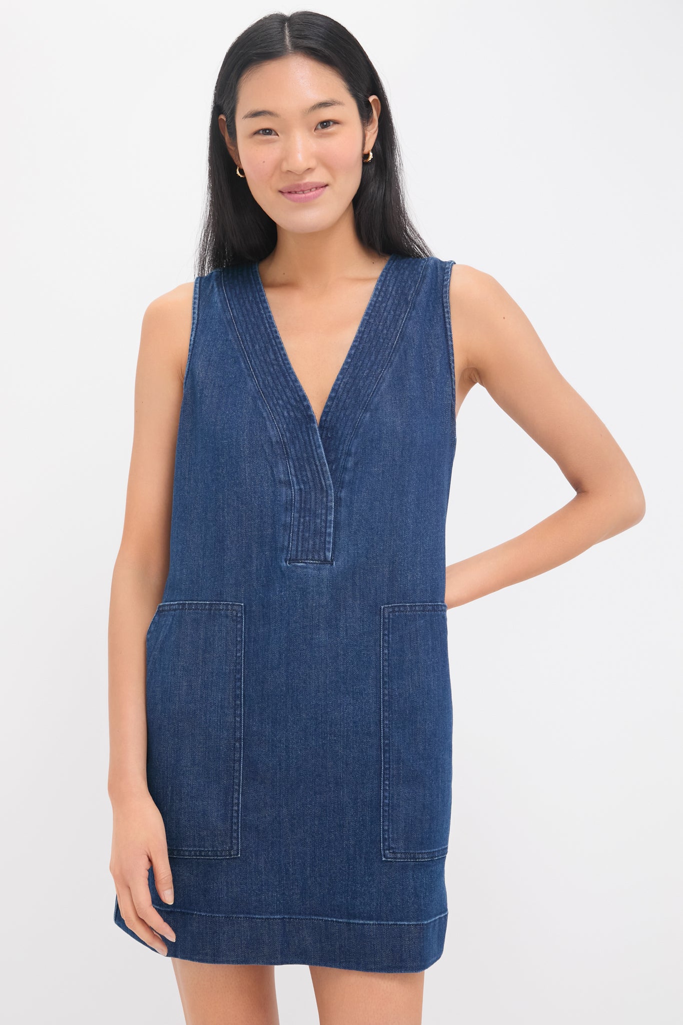 Dusk Dive Wash Azure Dress-Charming Tale Store