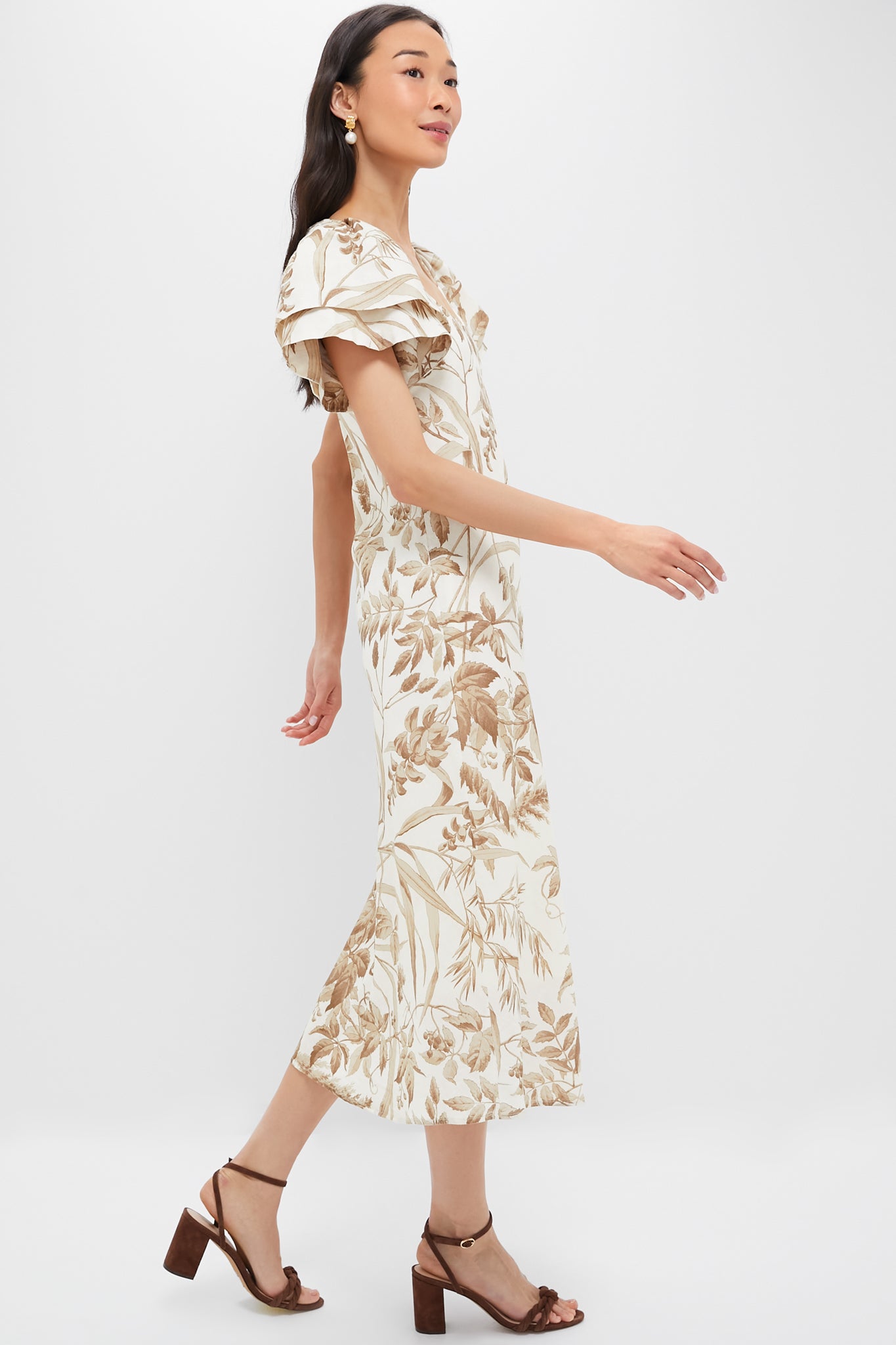 Dune Breeze Cotton Linen Lily Dress-Charming Tale Store