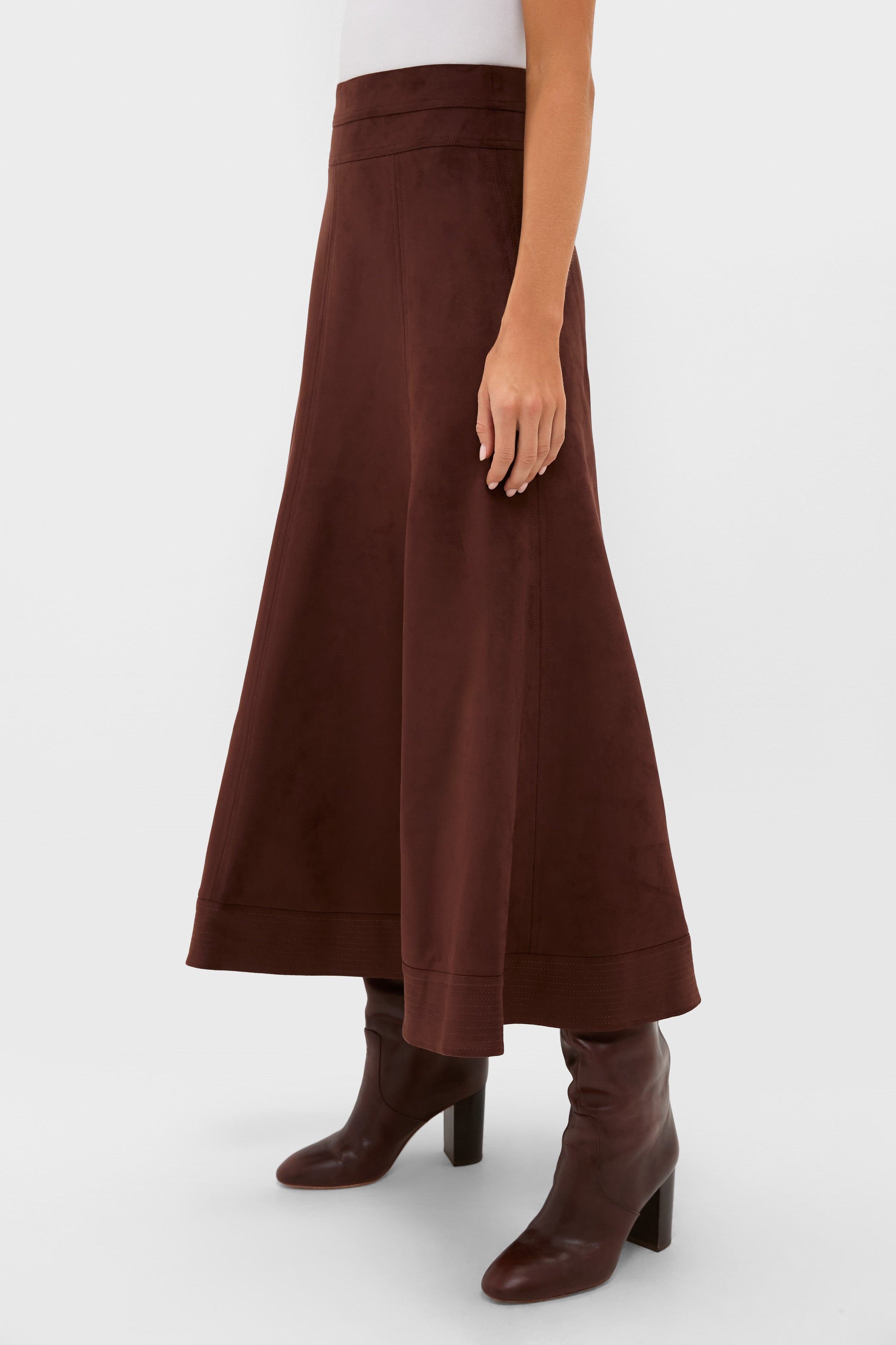 Ganache Vegan Suede Brynn Skirt-Charming Tale Store