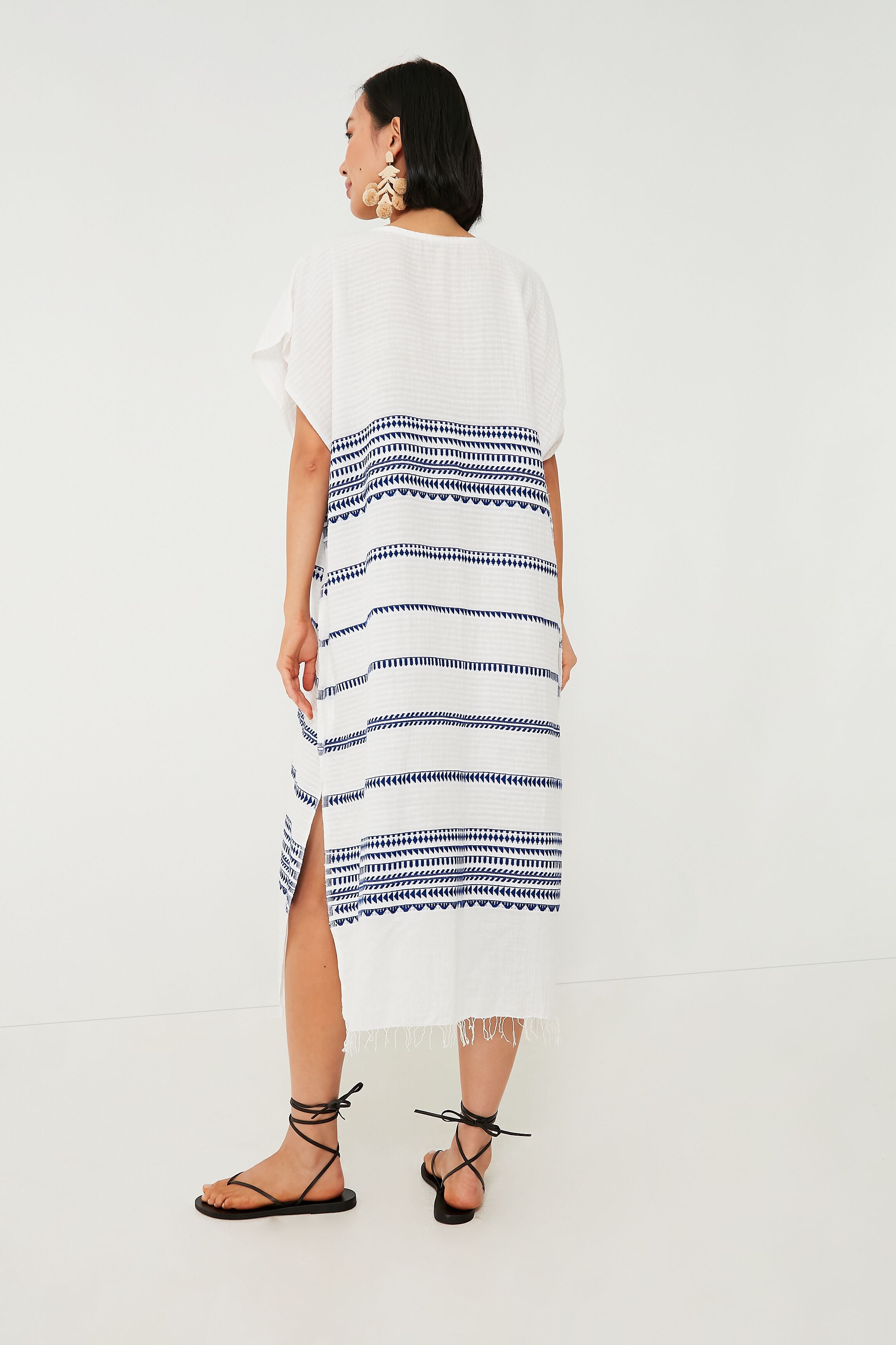 Blue Yani Classic Caftan-Charming Tale Store