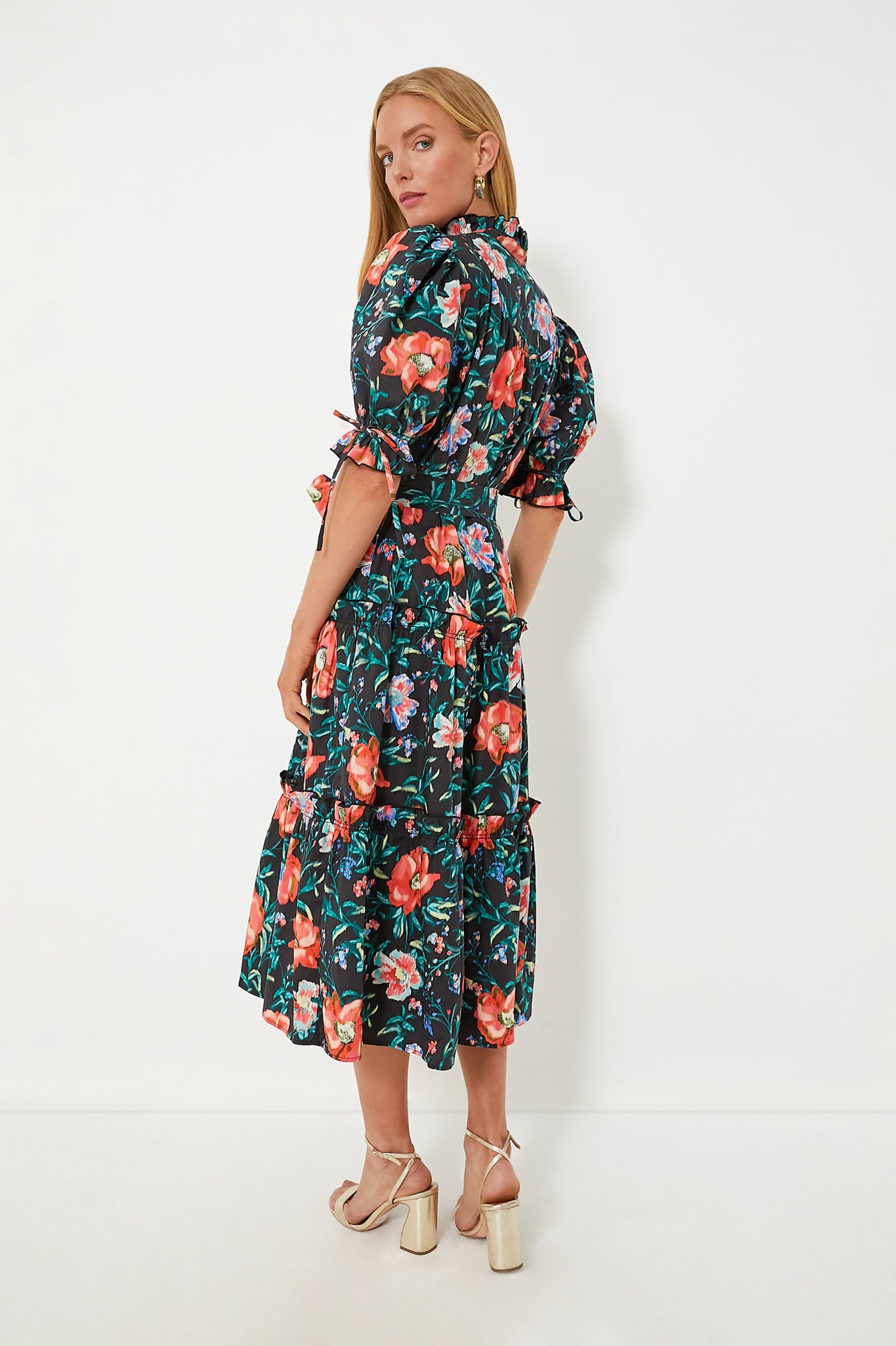 Holiday Floral Holloway Dress-Charming Tale Store