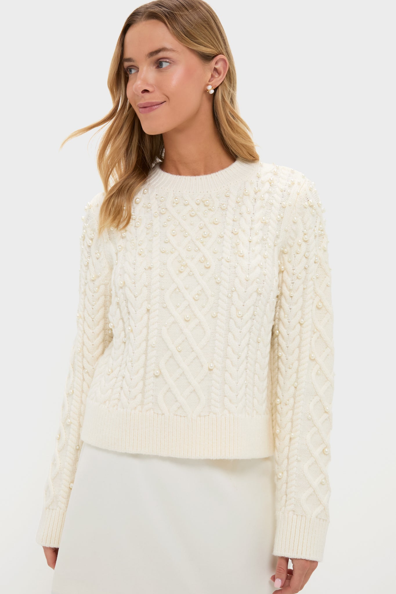 Pearl Embellished Ellis Sweater-Charming Tale Store