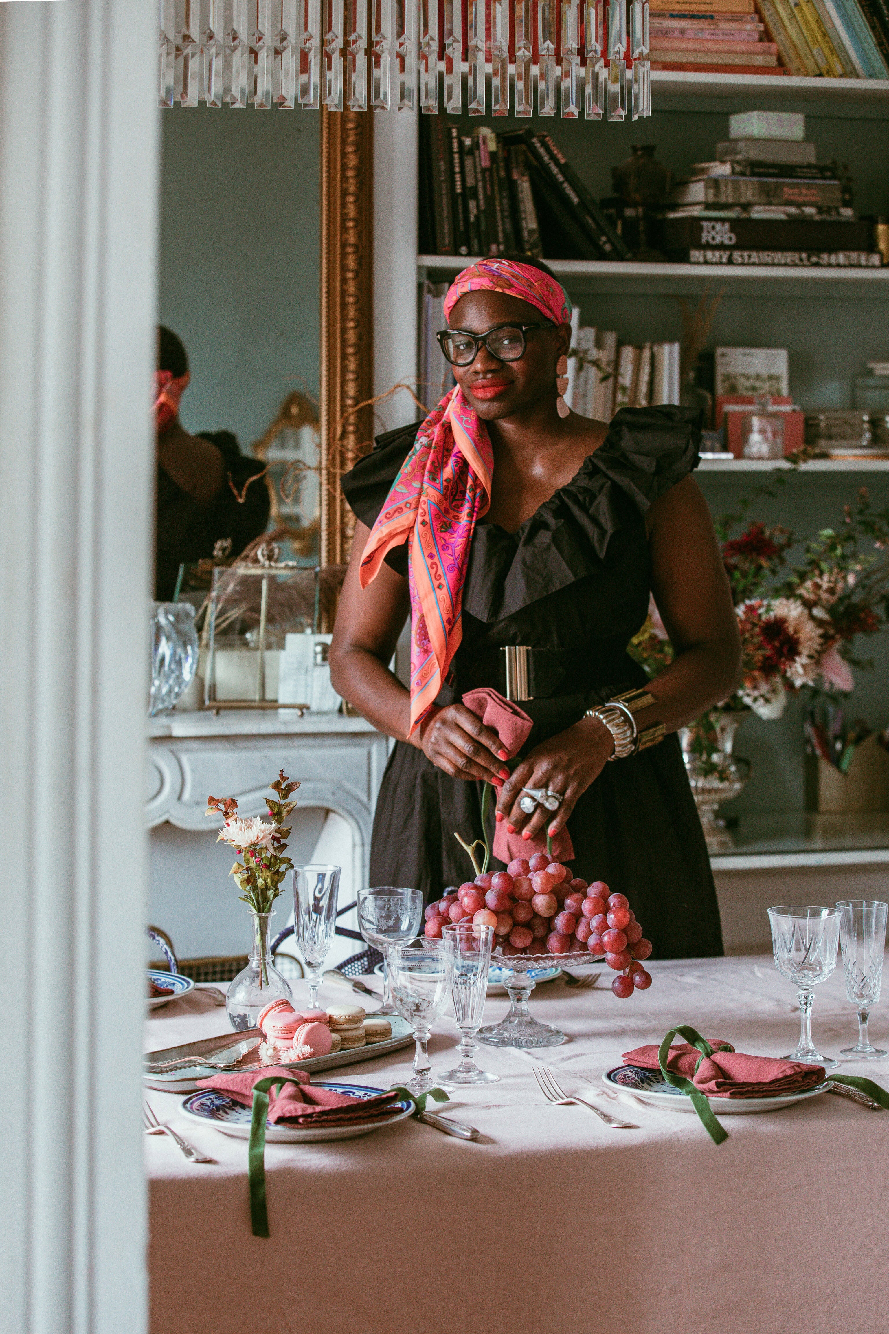 Bordeaux Linen Napkins Set Of 4-Charming Tale Store