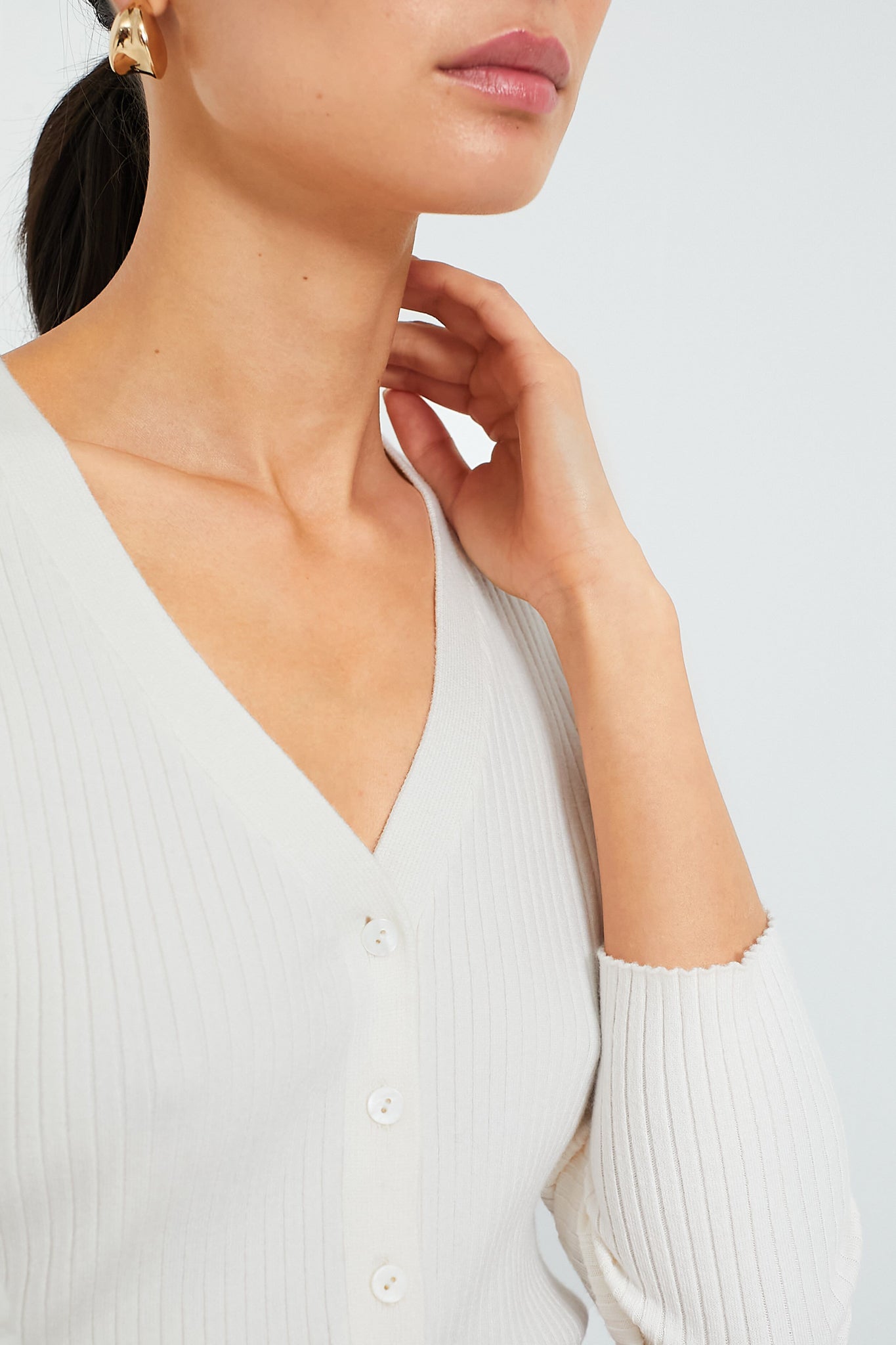 Winter White Hendrix Henley-Charming Tale Store