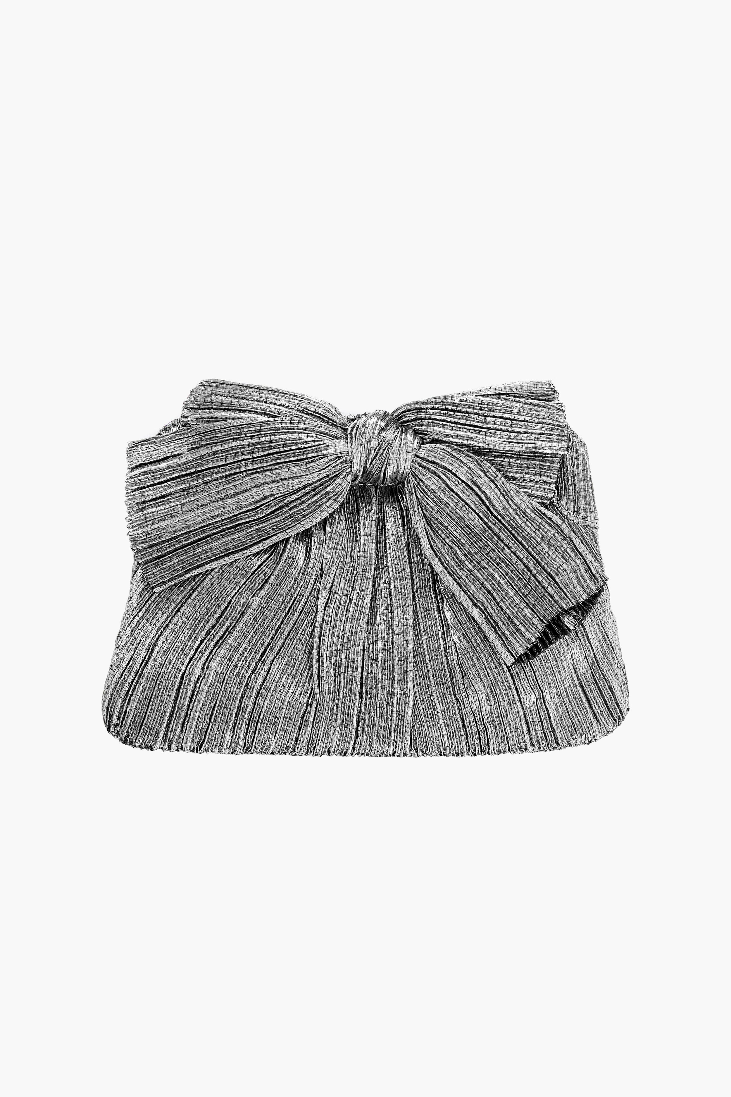 Dark Silver Lame Rayne Clutch-Charming Tale Store