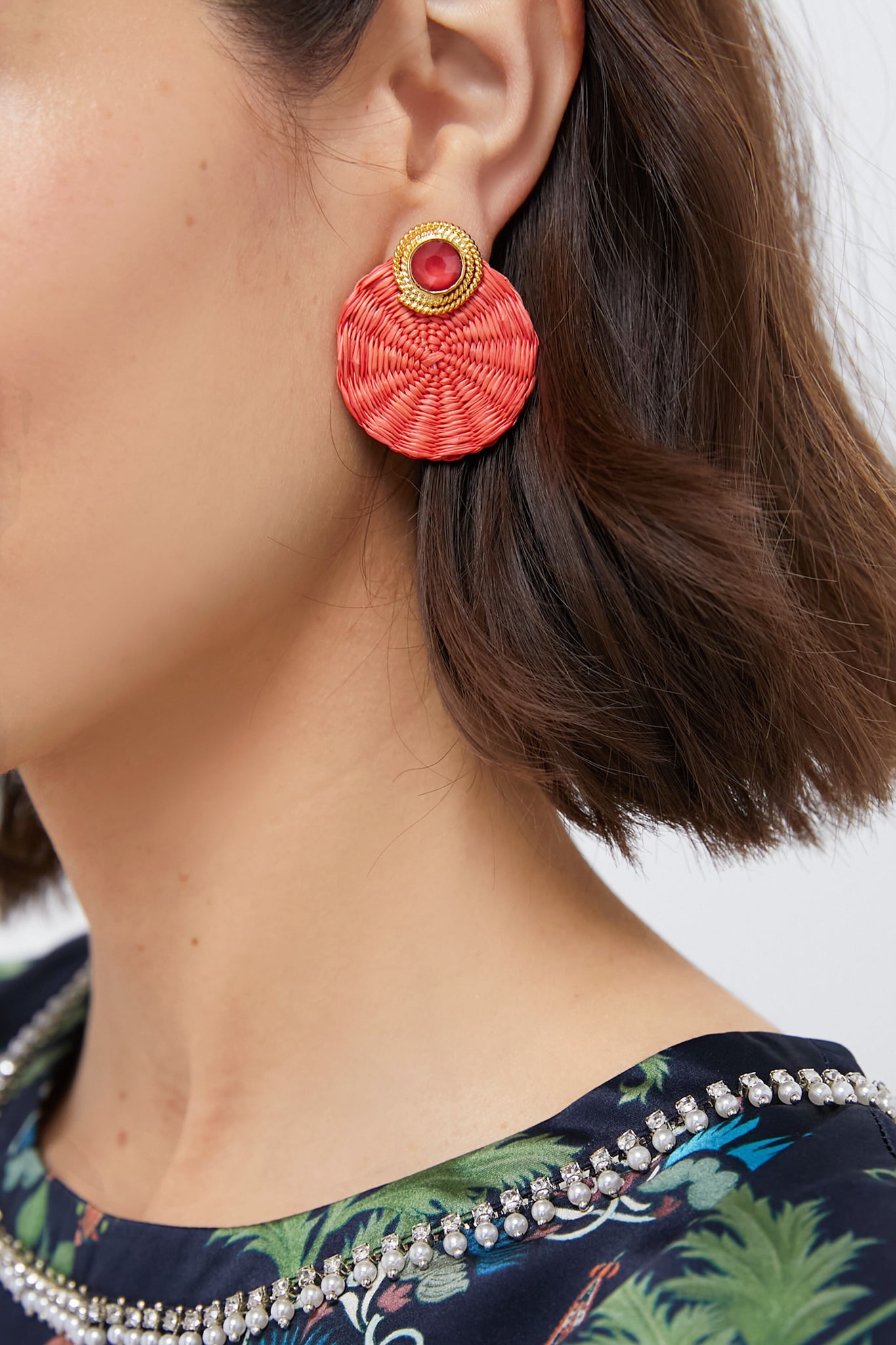 Coral Iraca Dulcinea Studs-Charming Tale Store