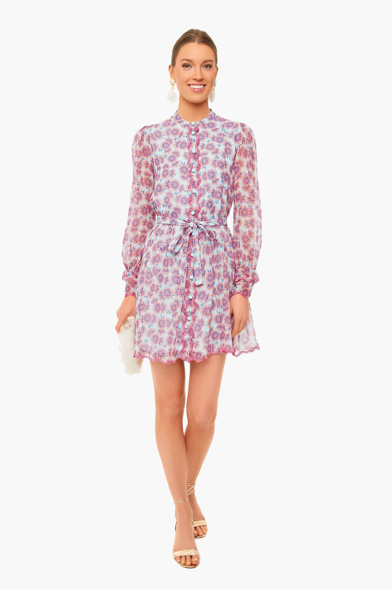 Dragonfruit Tilly Ruffle Eyelet Dress-Charming Tale Store