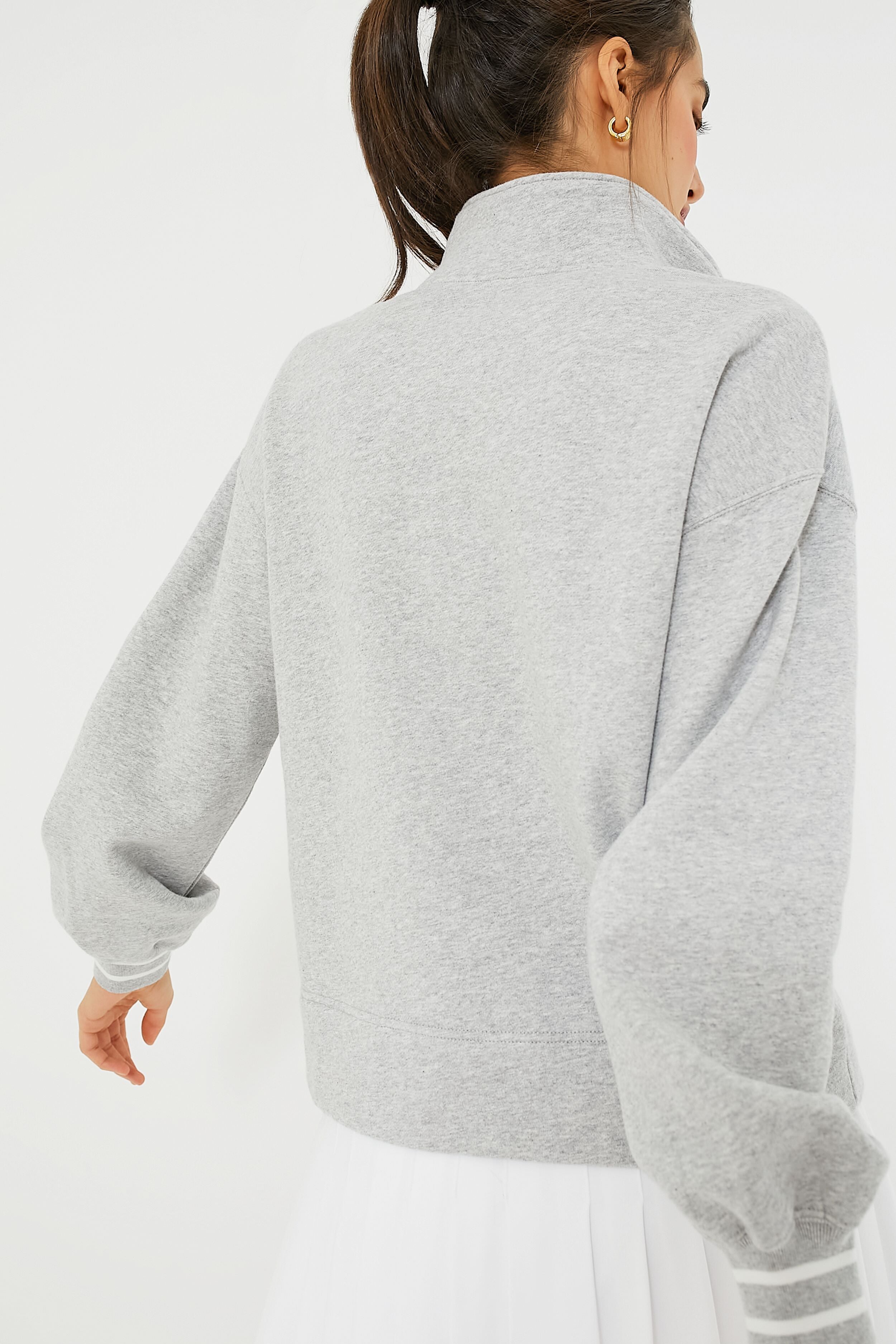 Heathered Gray Carlson Quarter Zip-Charming Tale Store
