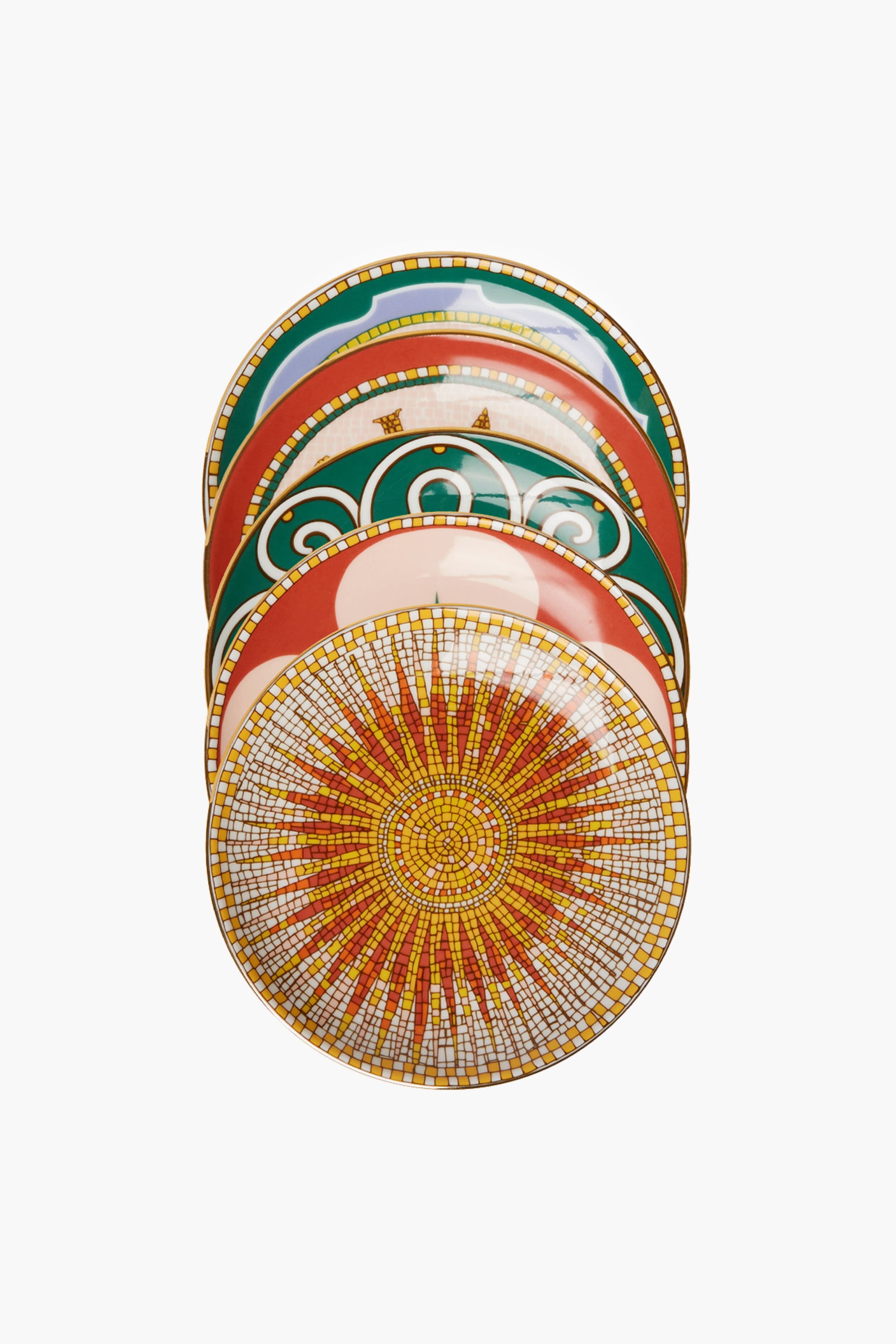 Cortile Mini Plates Set of 5 Mixed-Charming Tale Store