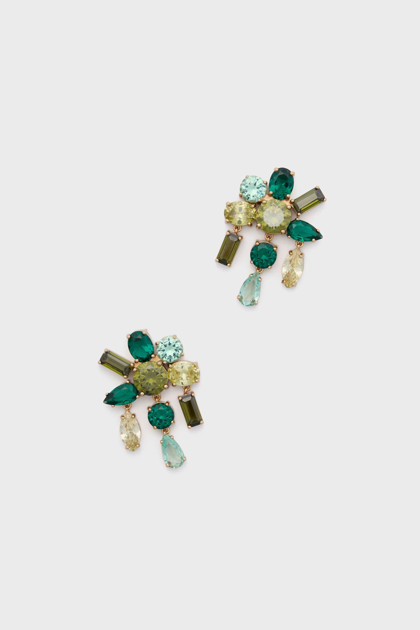 Green Multi Tompkins Studs-Charming Tale Store