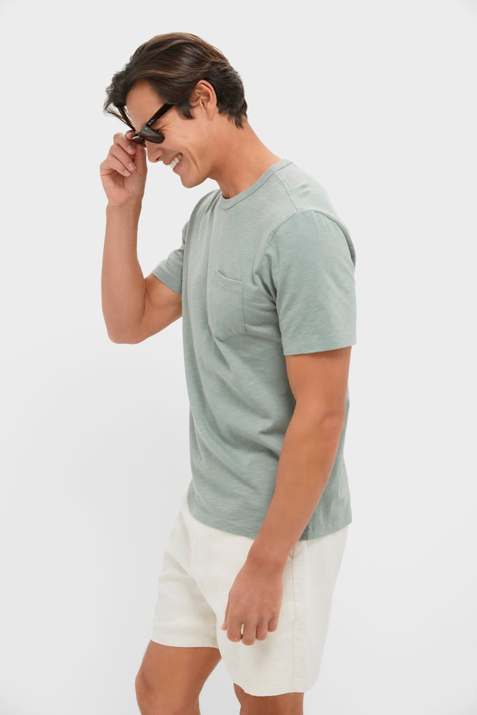Sage Creek Sunwashed Pocket Tee-Charming Tale Store