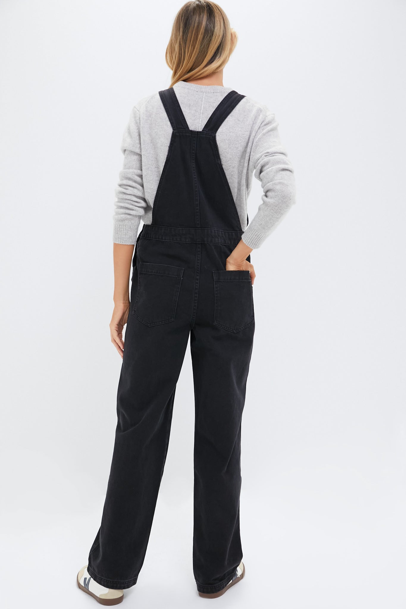 Washed Black Lili Overalls-Charming Tale Store