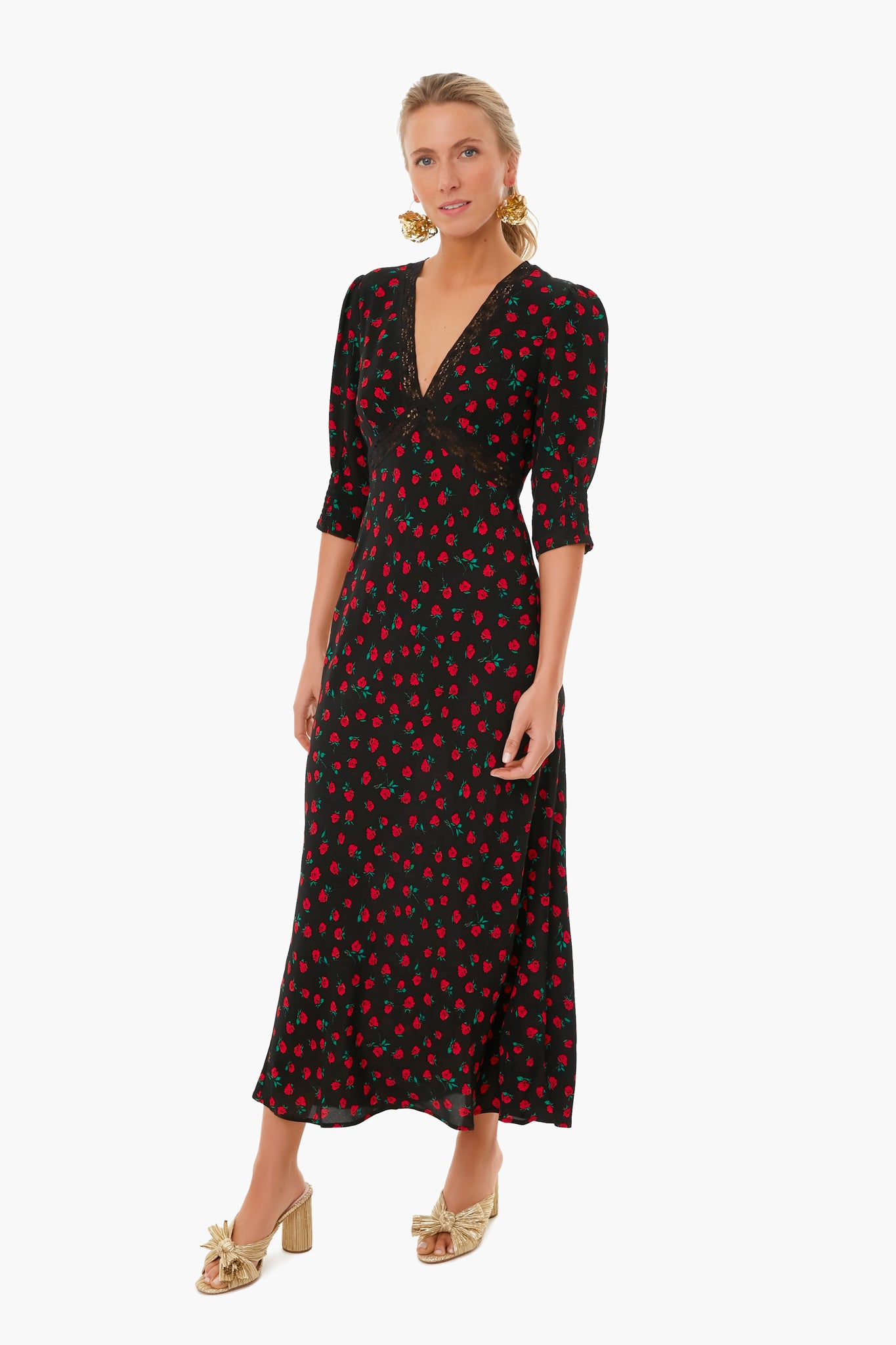 Gemma Floral Dress-Charming Tale Store