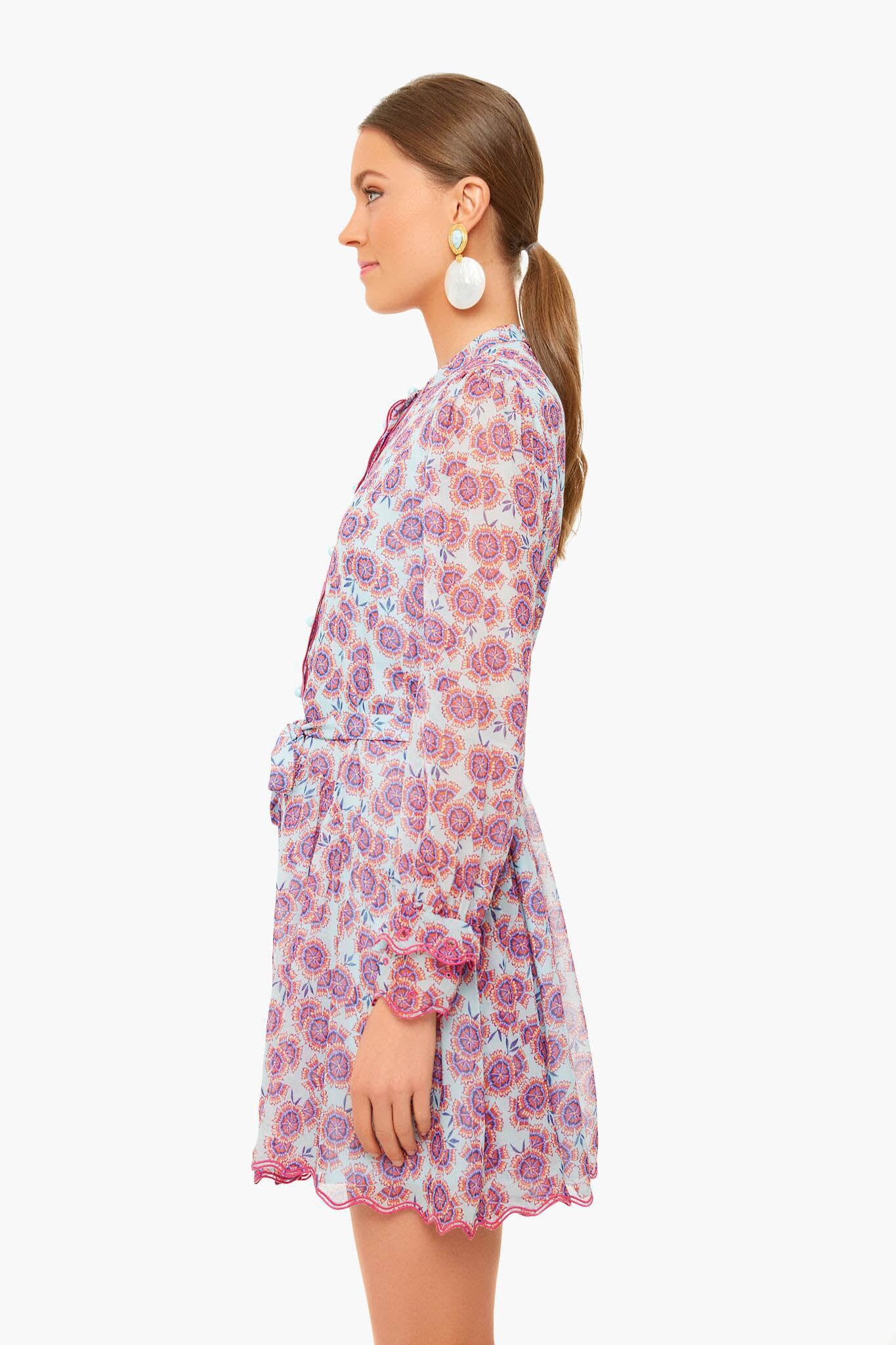 Dragonfruit Tilly Ruffle Eyelet Dress-Charming Tale Store