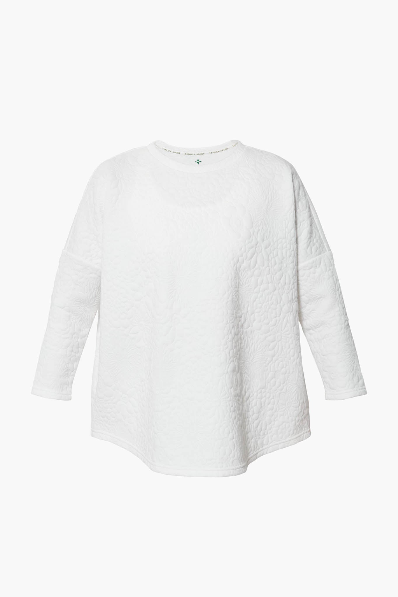 White Fleur Ally Swing Sweatshirt-Charming Tale Store