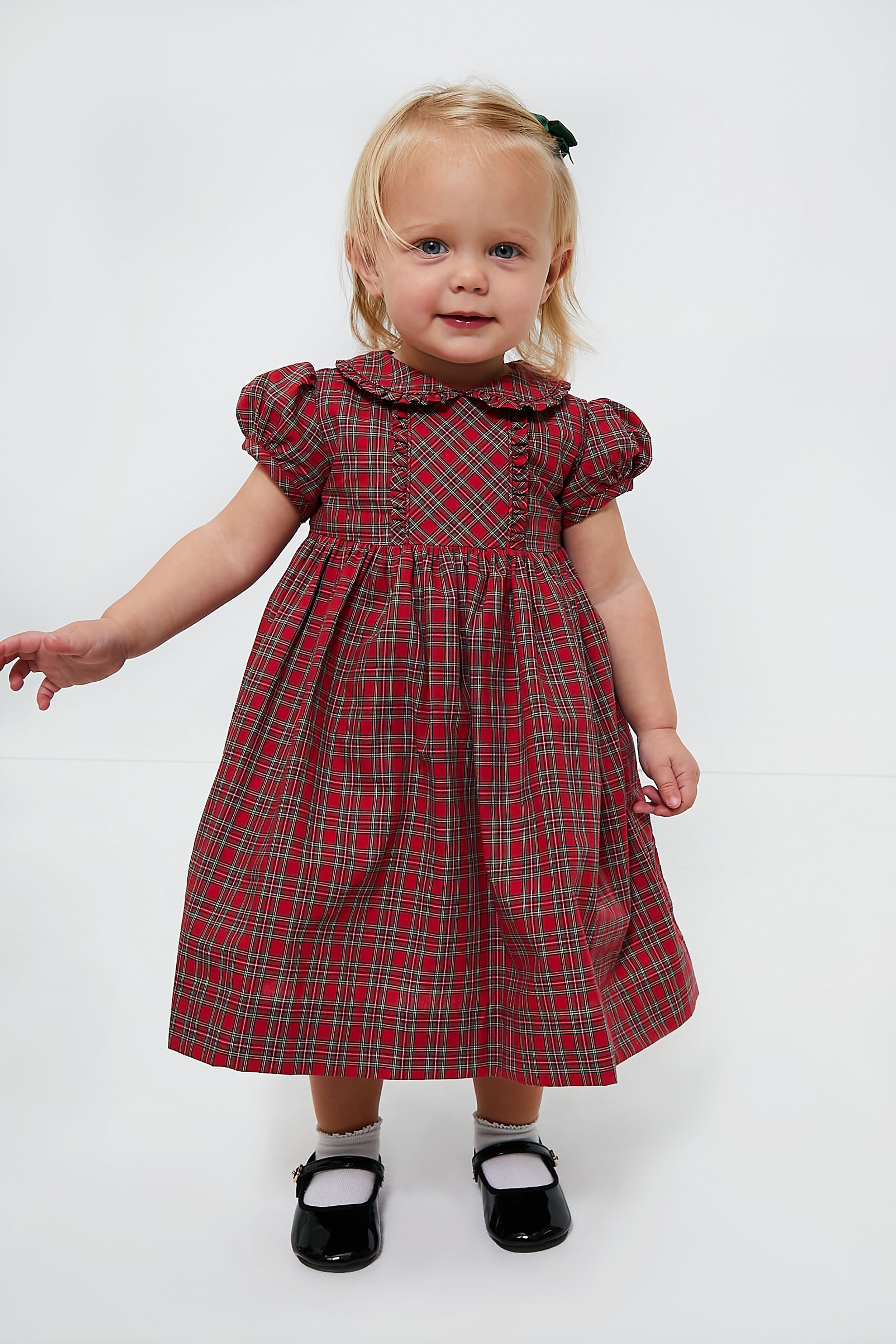 Tartan Frill Dress and Bloomers-Charming Tale Store