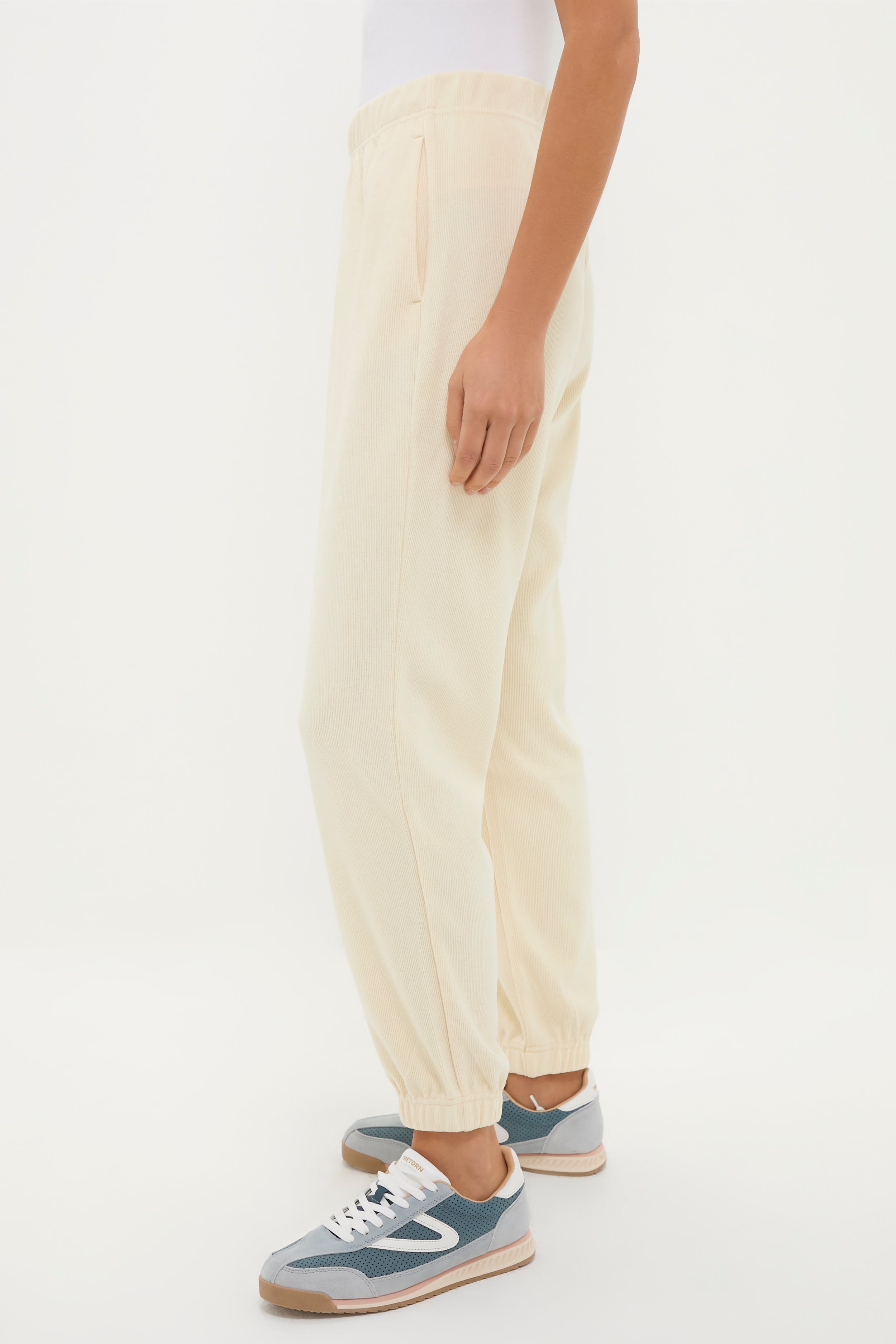 Buttercream Caleb Sweatpants-Charming Tale Store