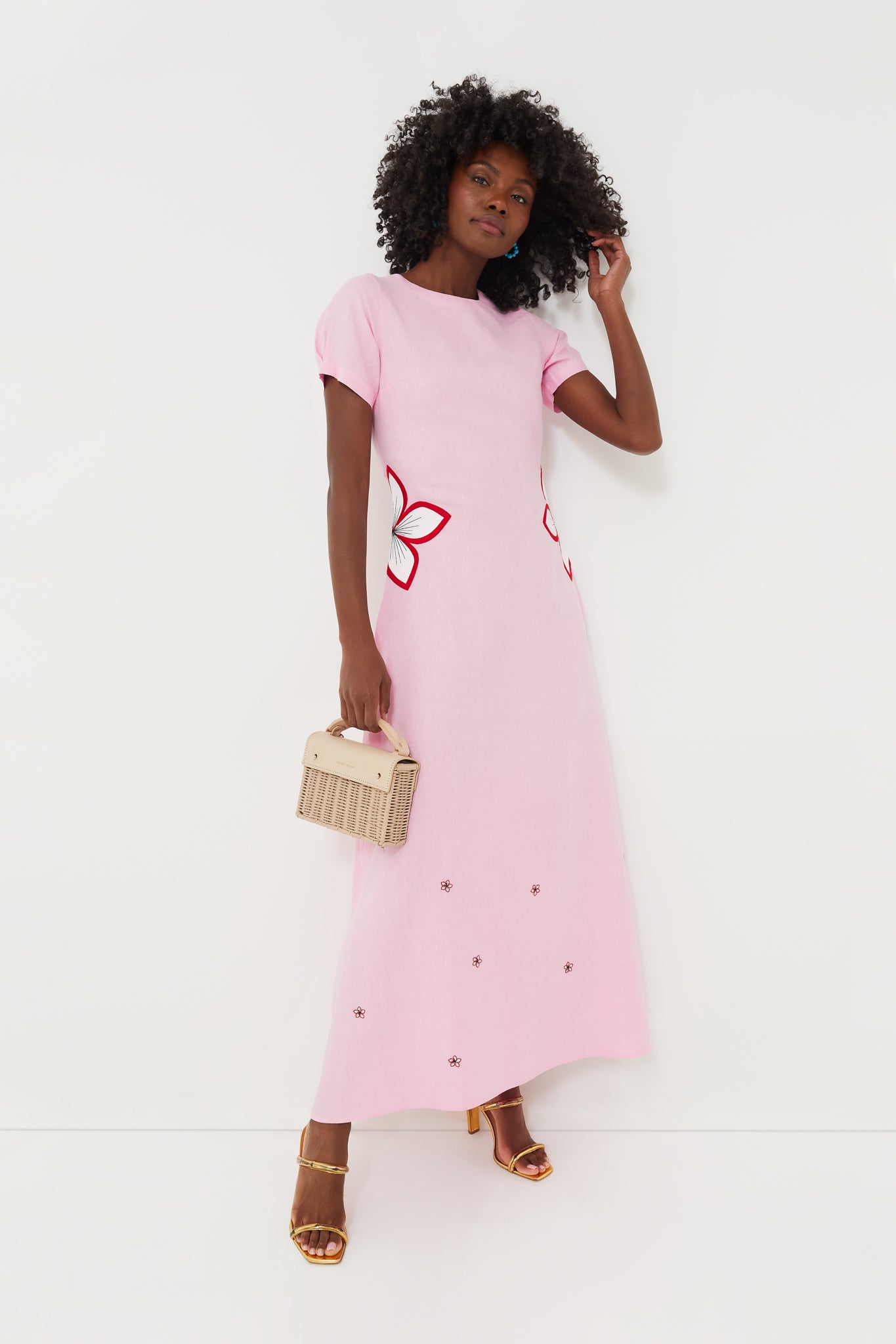 Fondant Pink Kandra Maxi Dress-Charming Tale Store