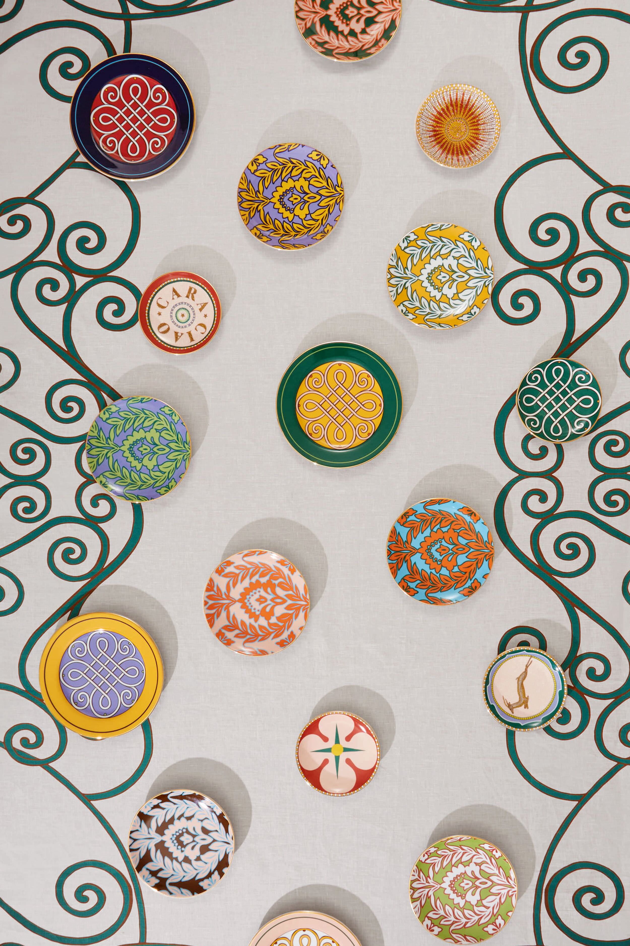 Pink Cortile Dessert Plates Set of 2-Charming Tale Store