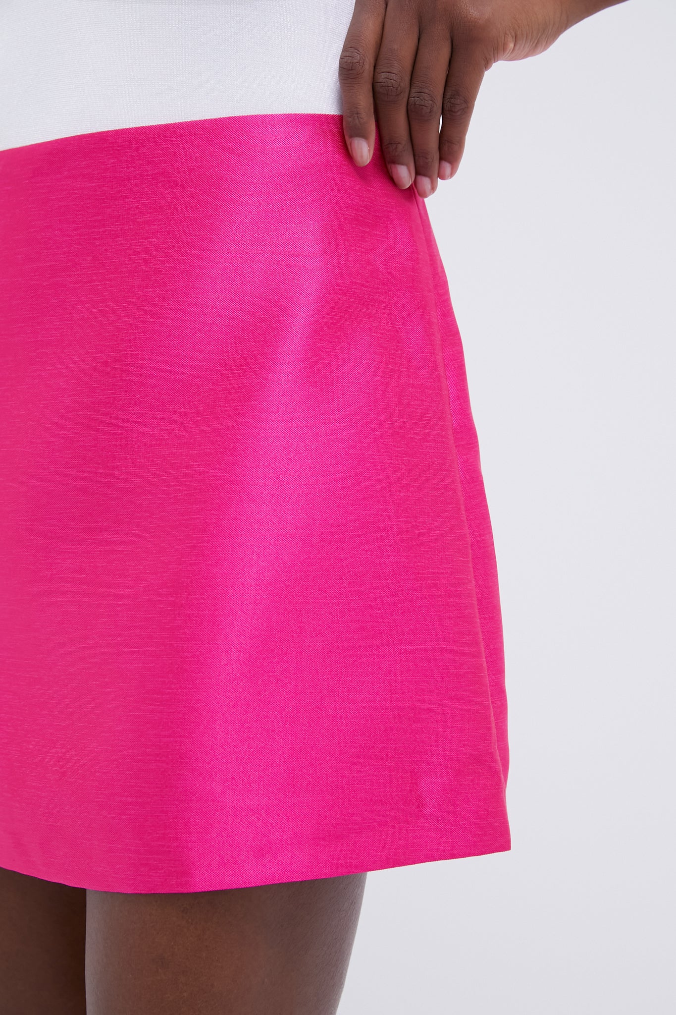 Hot Pink Dupioni Opal Skirt-Charming Tale Store