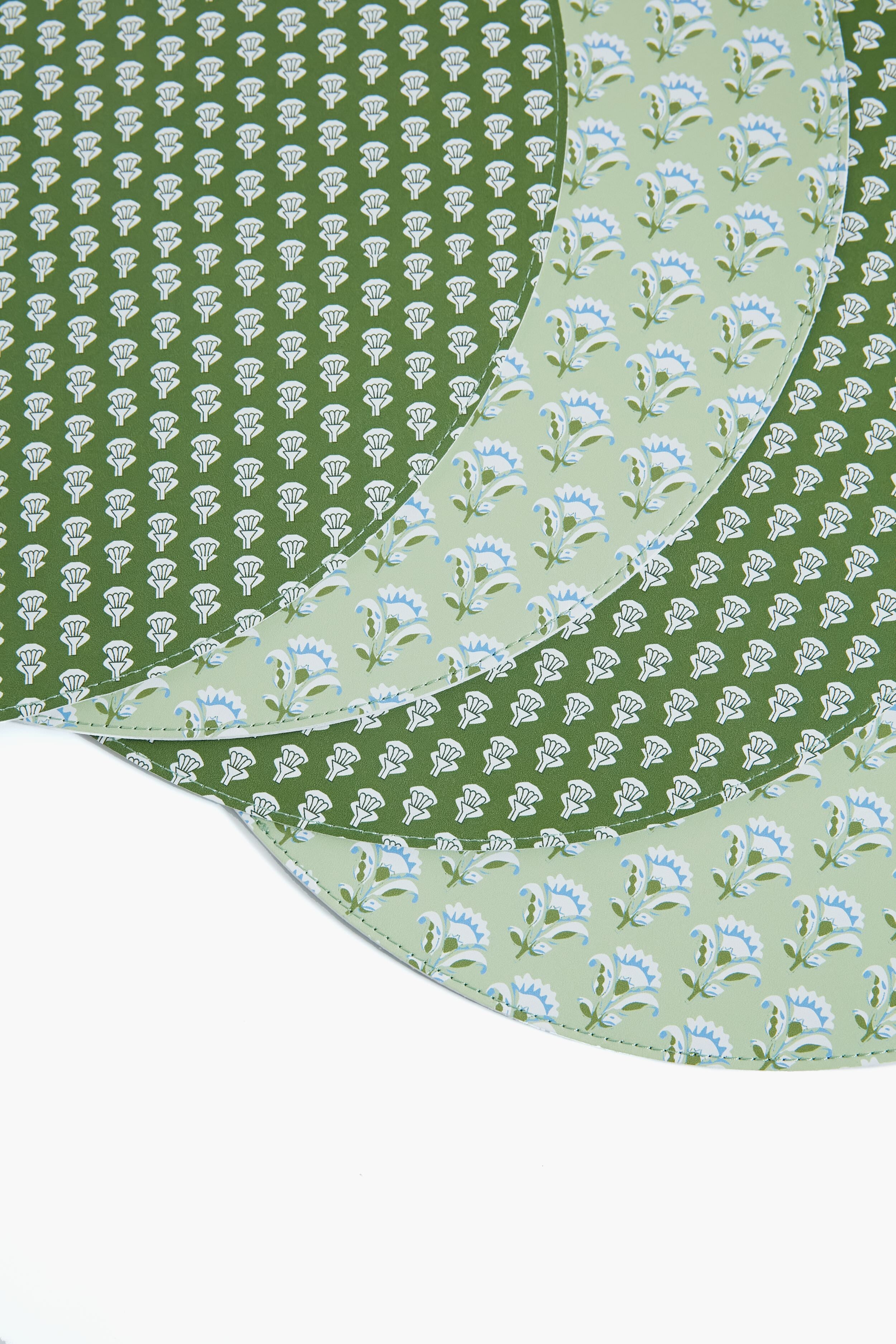 Botanic Reversible Wipeable Placemats Set of 4-Charming Tale Store