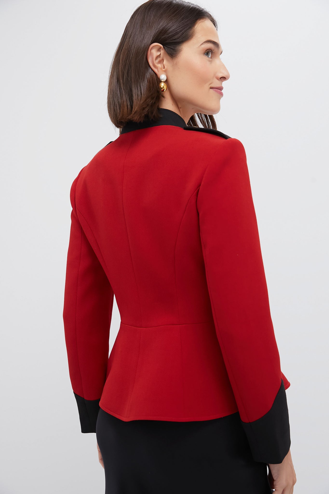 Carmine and Black Ada Jacket-Charming Tale Store