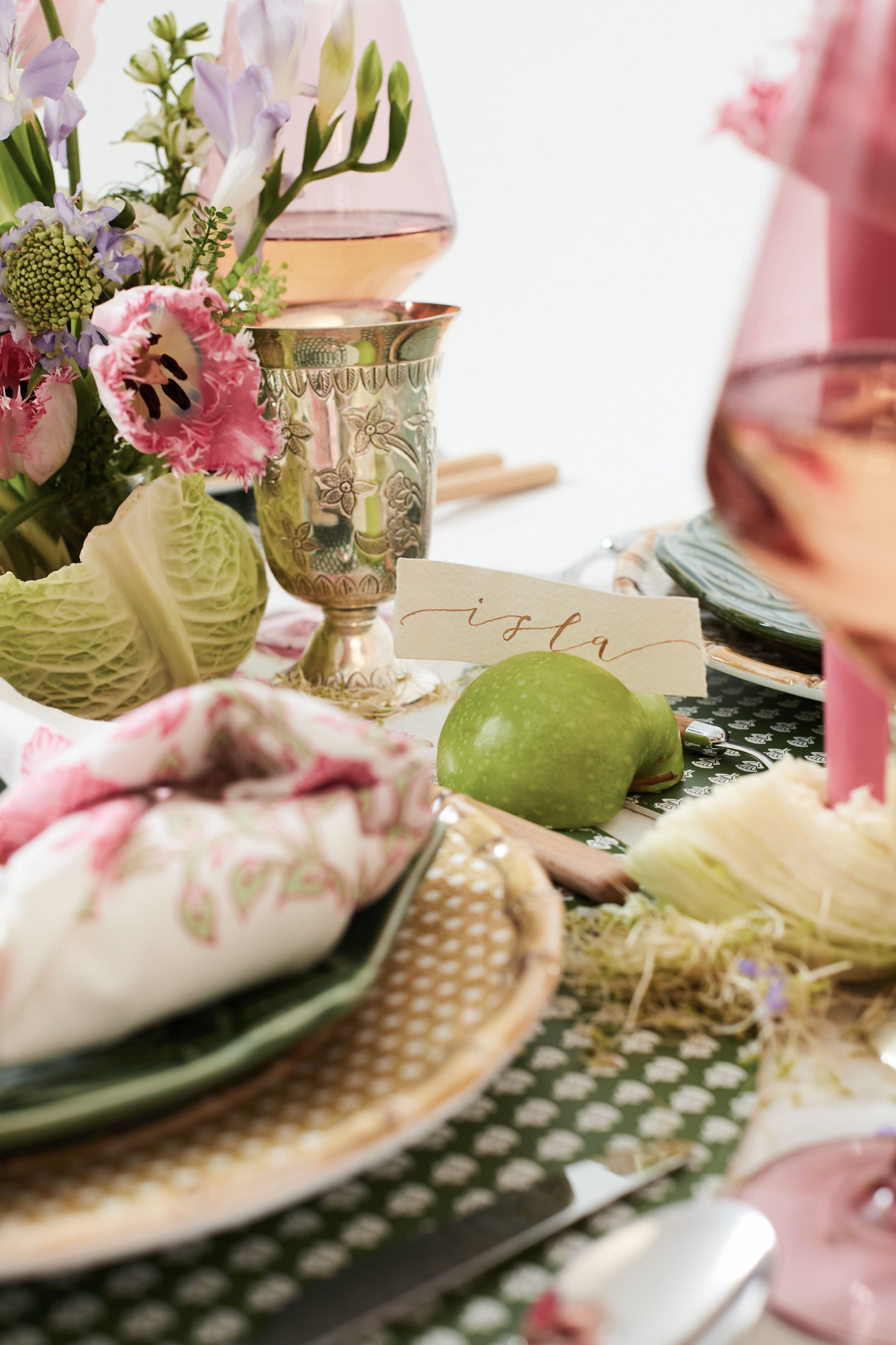 Botanic Reversible Wipeable Placemats Set of 4-Charming Tale Store