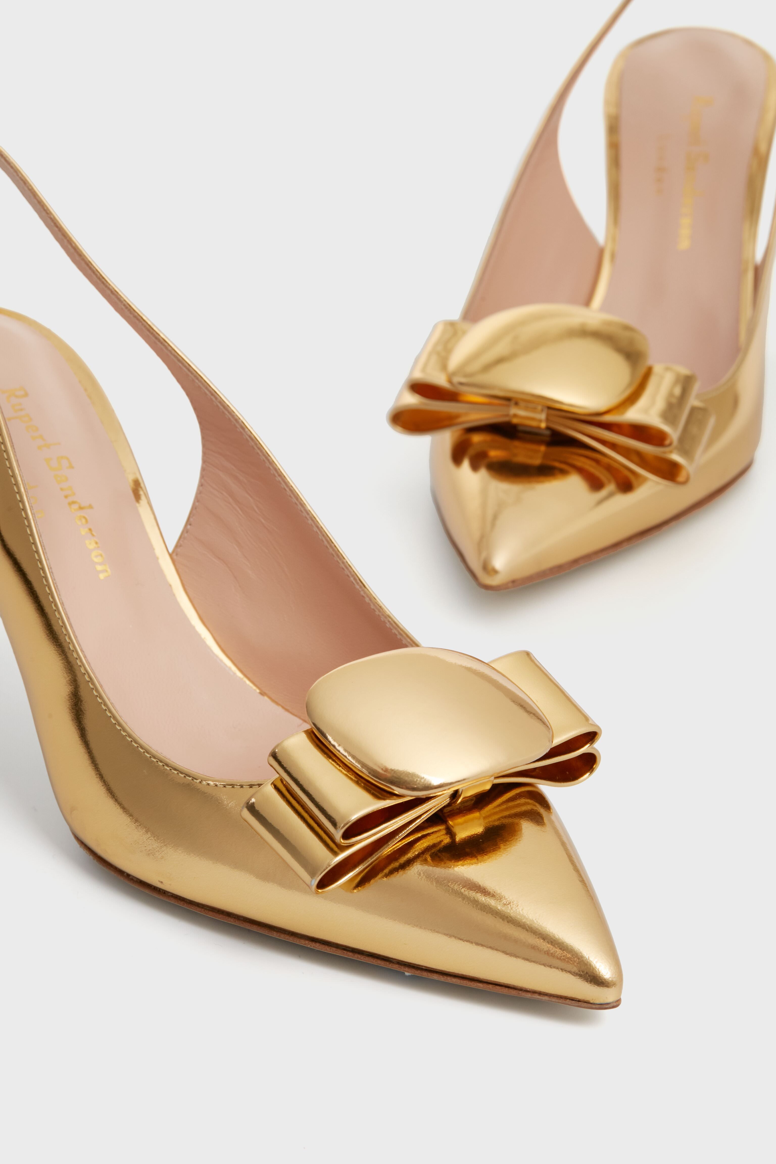 Gold Mirror Bramble Heels-Charming Tale Store