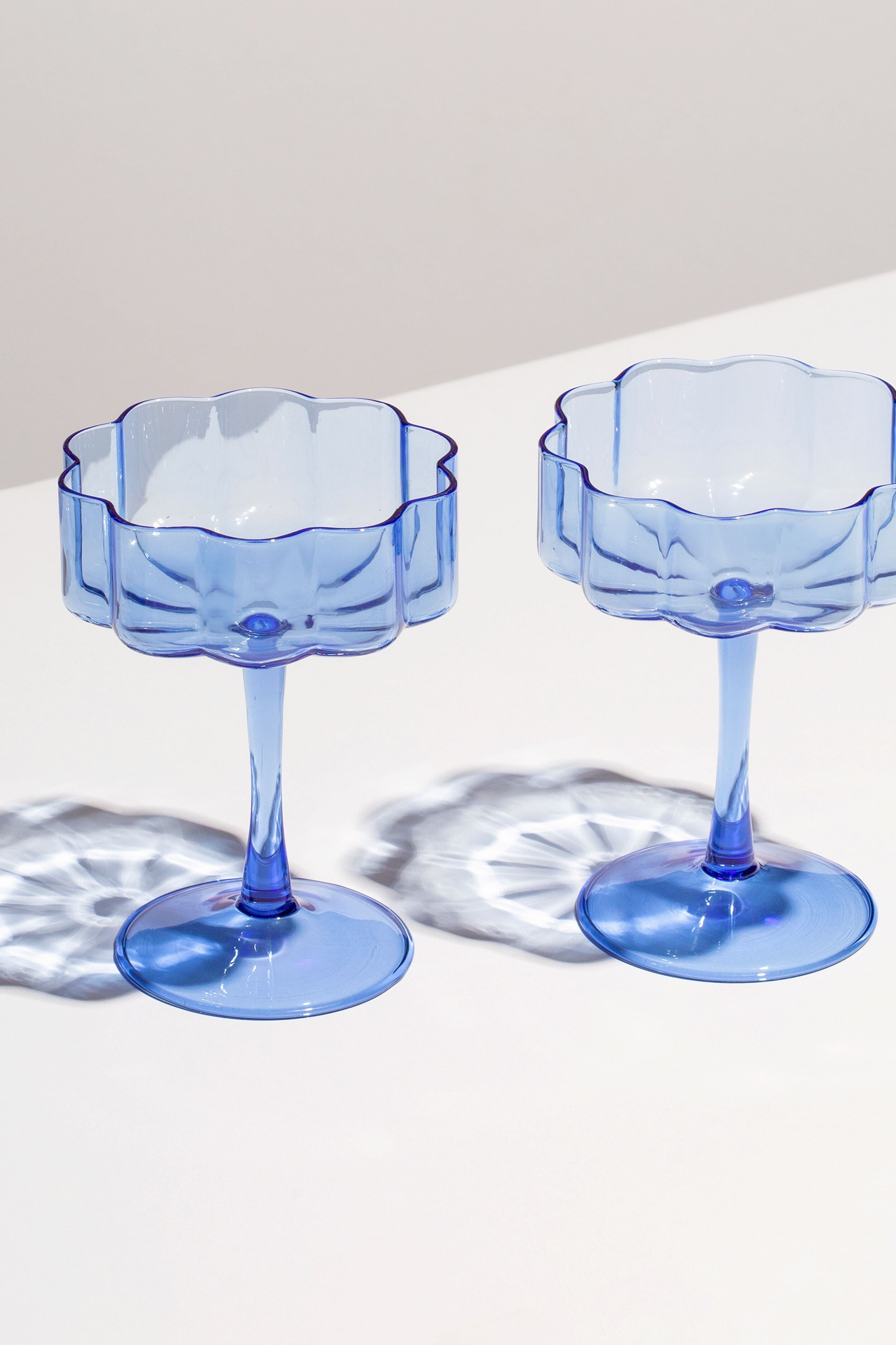 Blue Wave Coupes (Set of 2)-Charming Tale Store