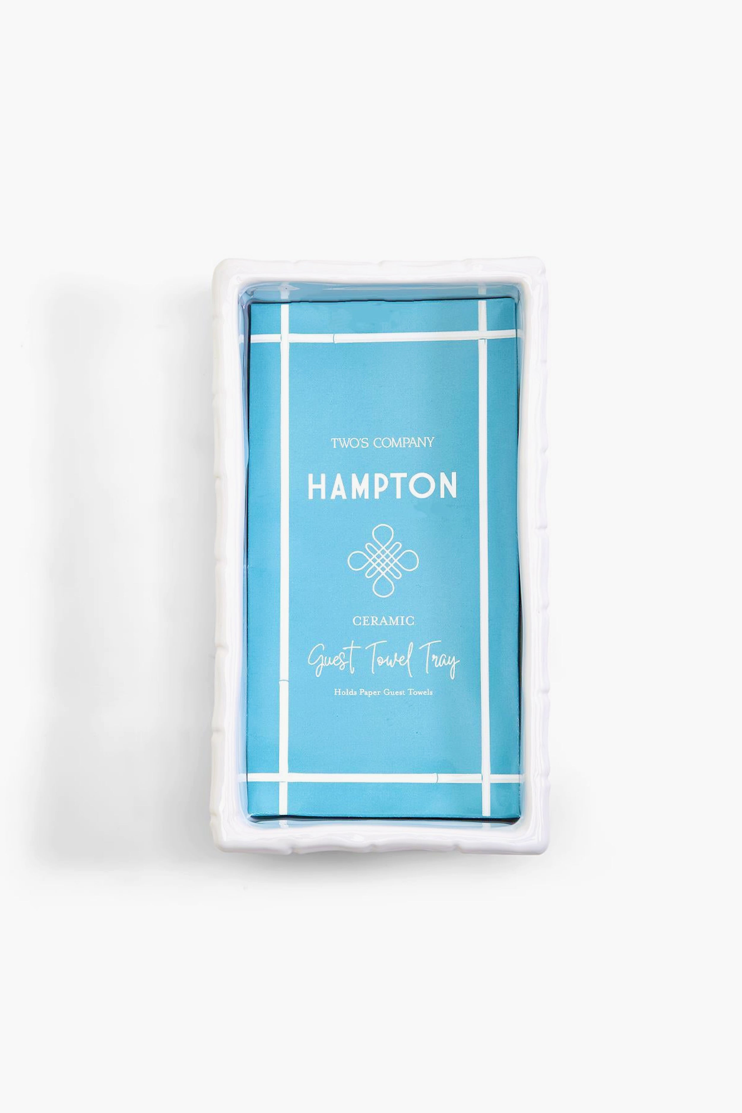 Faux Bamboo Fretwork Guest Towel Tray-Charming Tale Store